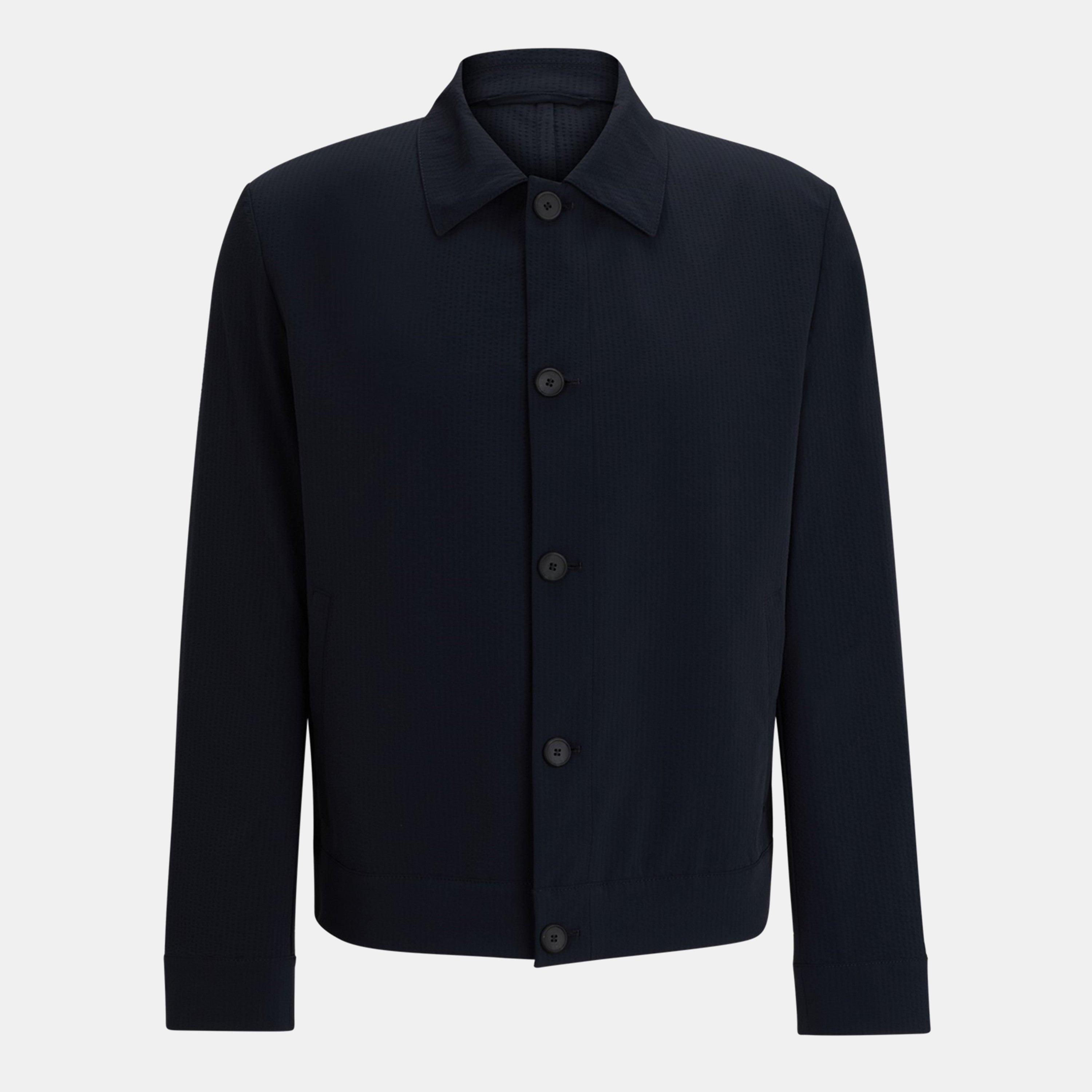 Dark Blue 405 - Hugo - Men's 's Multi-Pocket Overshirt