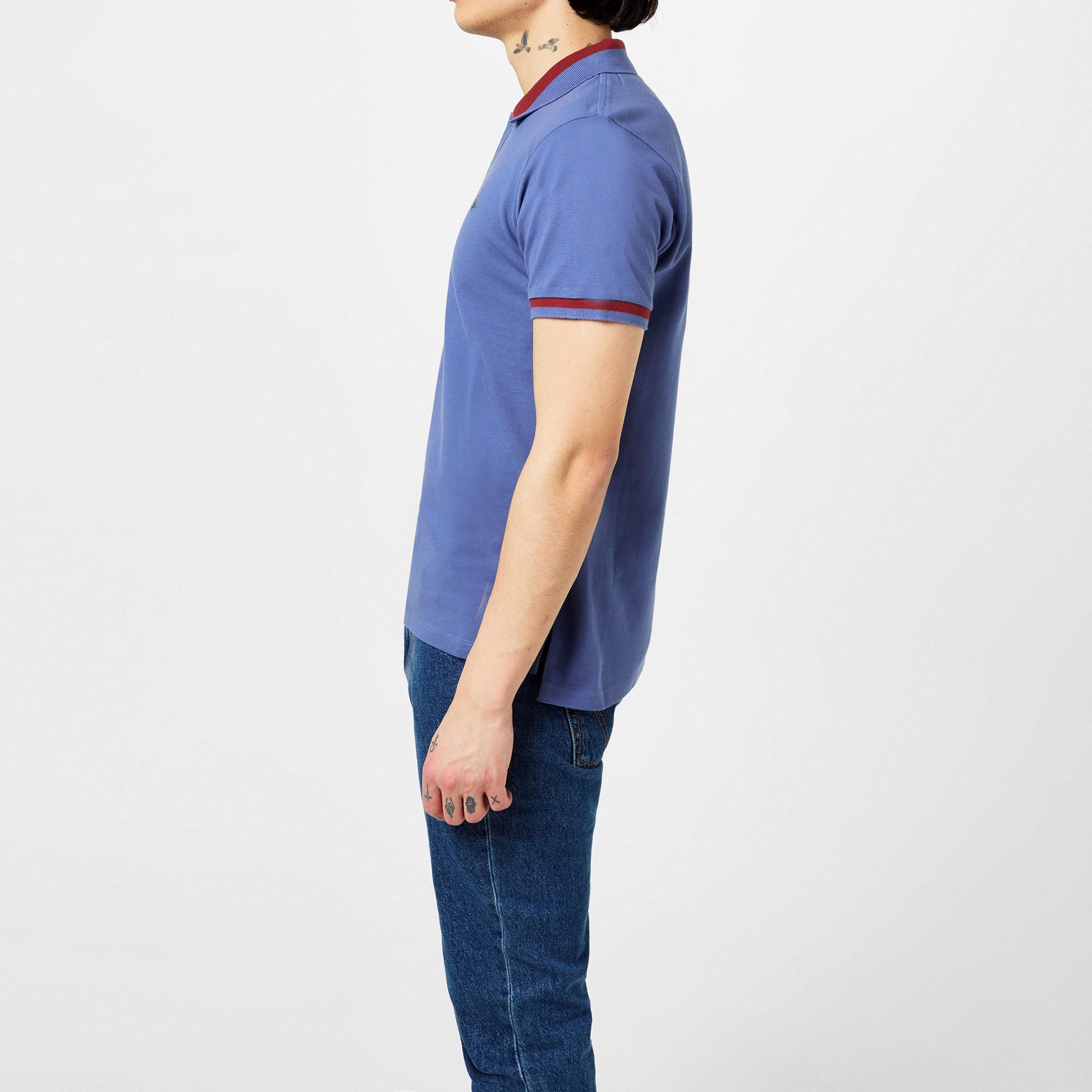 Dust Blue - Vivienne Westwood - Classic Tipped Polo Top - 2