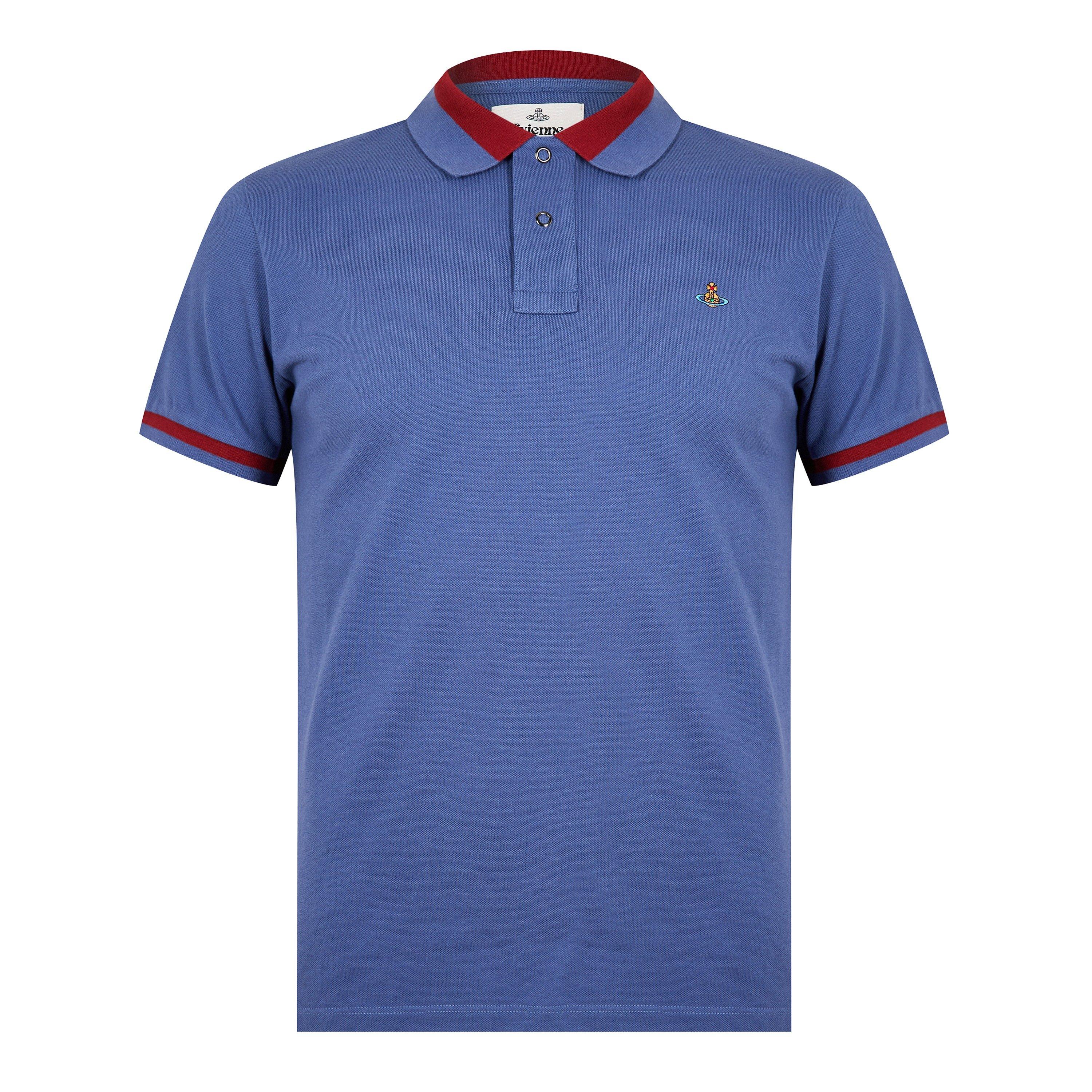 Dust Blue - Vivienne Westwood - Classic Tipped Polo Top - 5
