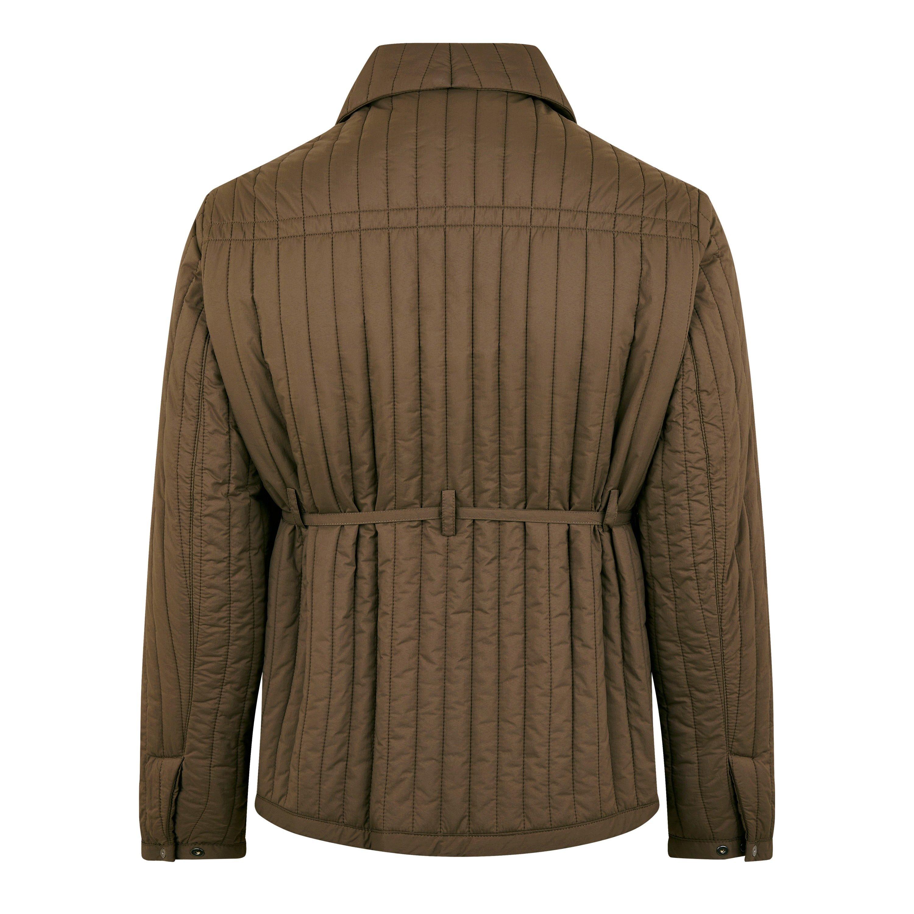 Brown - Craig Green - Men's  Brown Long Sleeve Quilted Jacket - 2