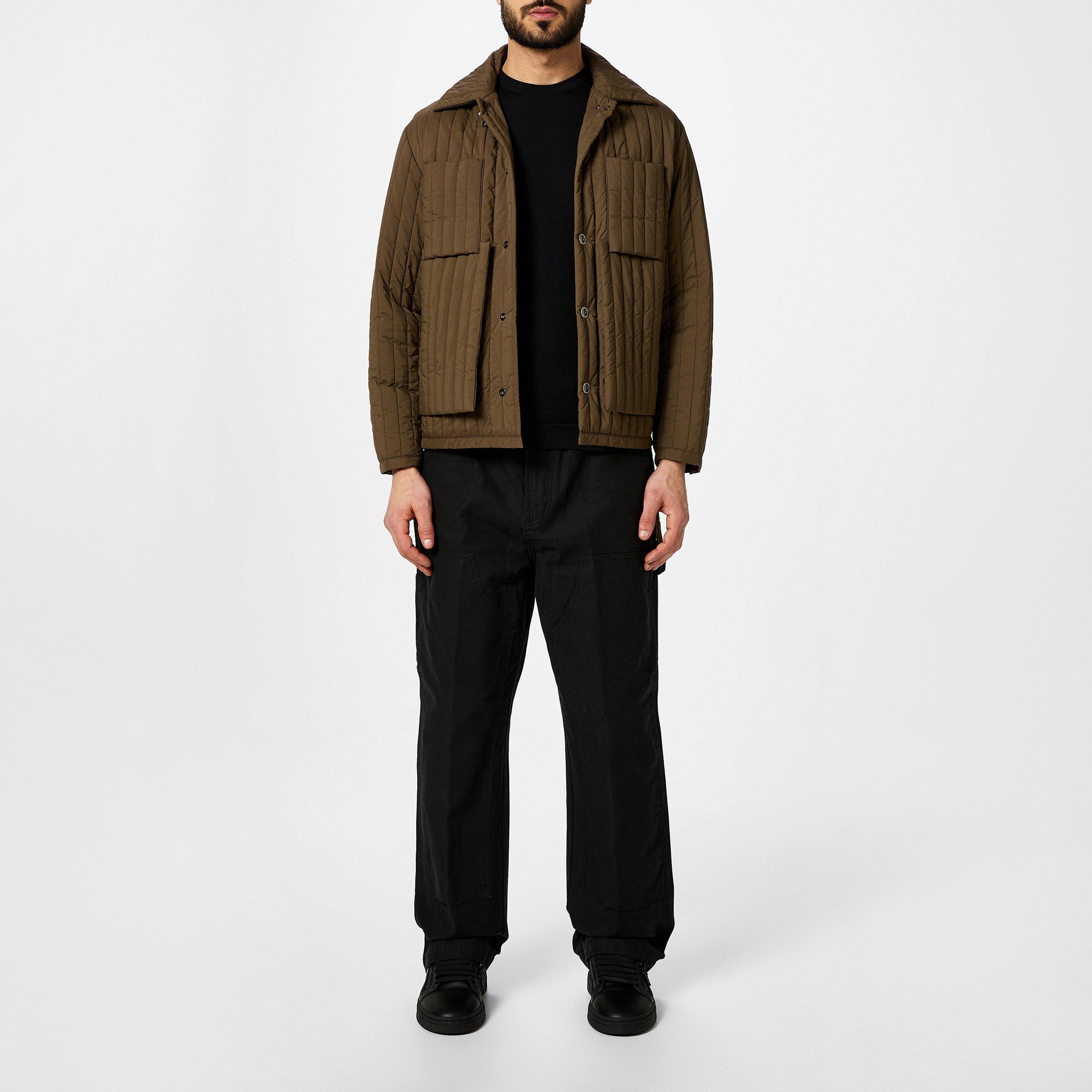 Brown - Craig Green - Men's  Brown Long Sleeve Quilted Jacket - 6