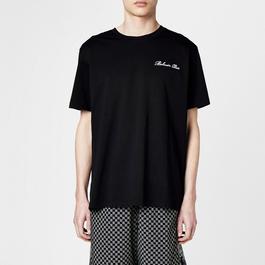 Balmain Embroidered Signature T Shirt