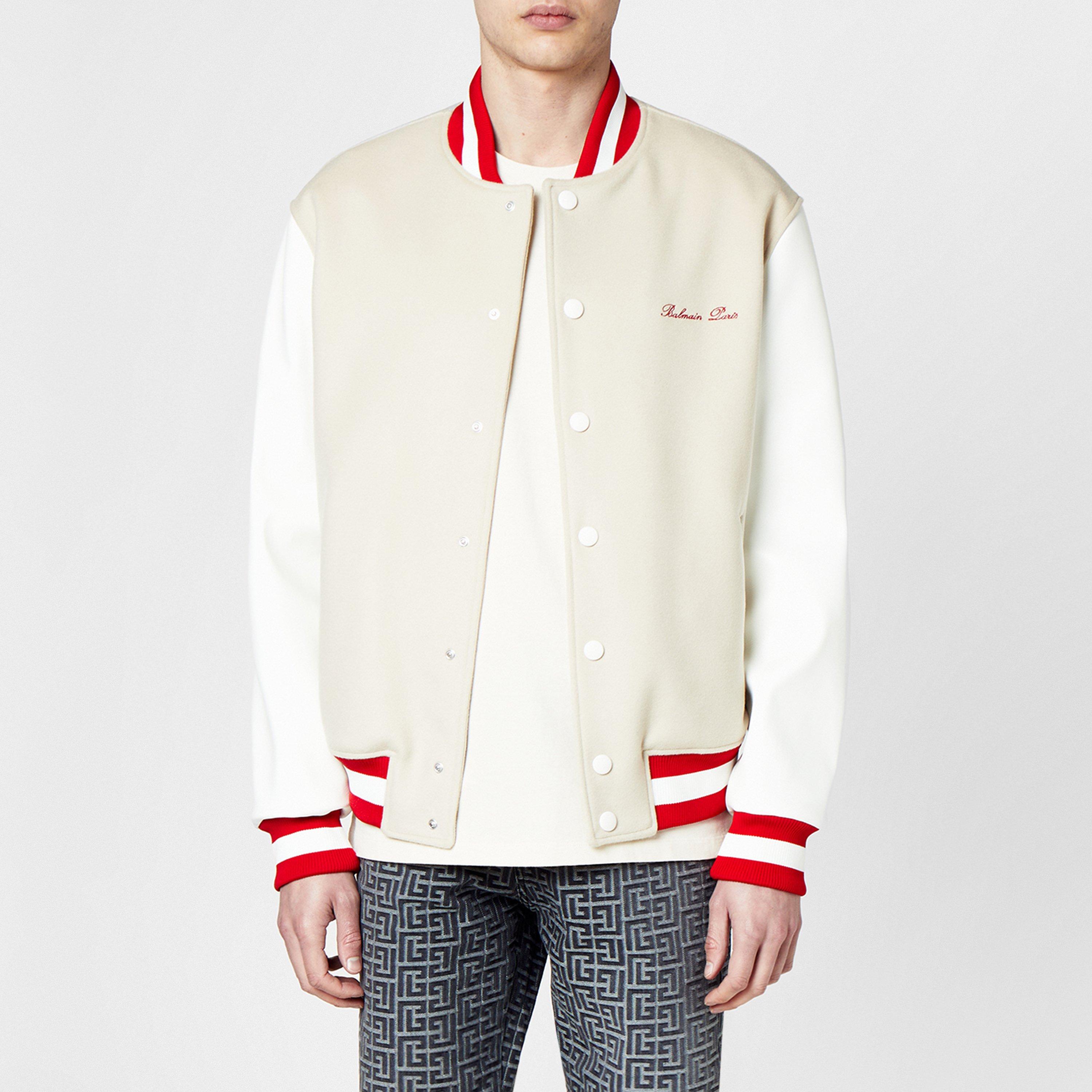 Balmain baseball jacket best sale