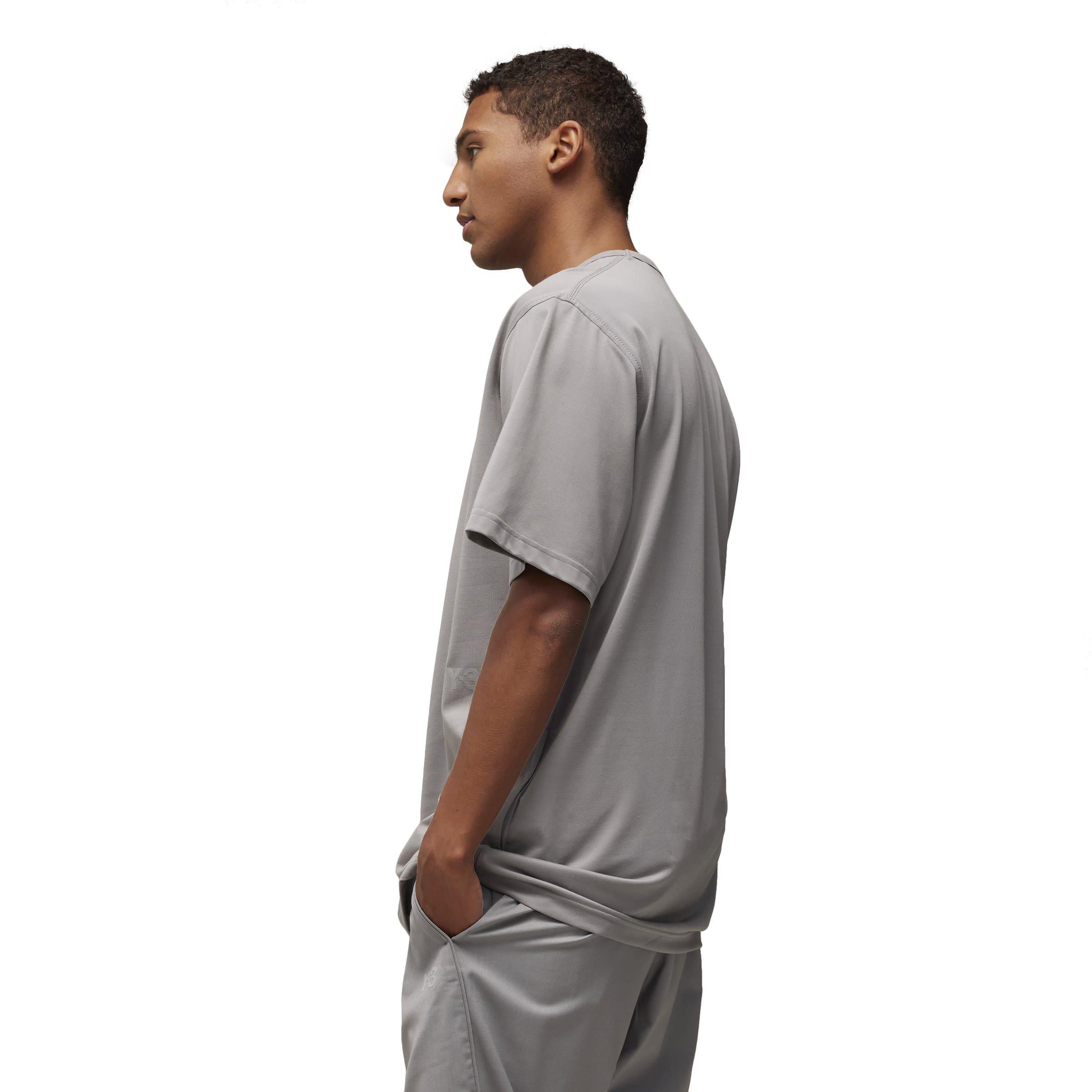 Grey - Y3 - Logo T-Shirt - 3