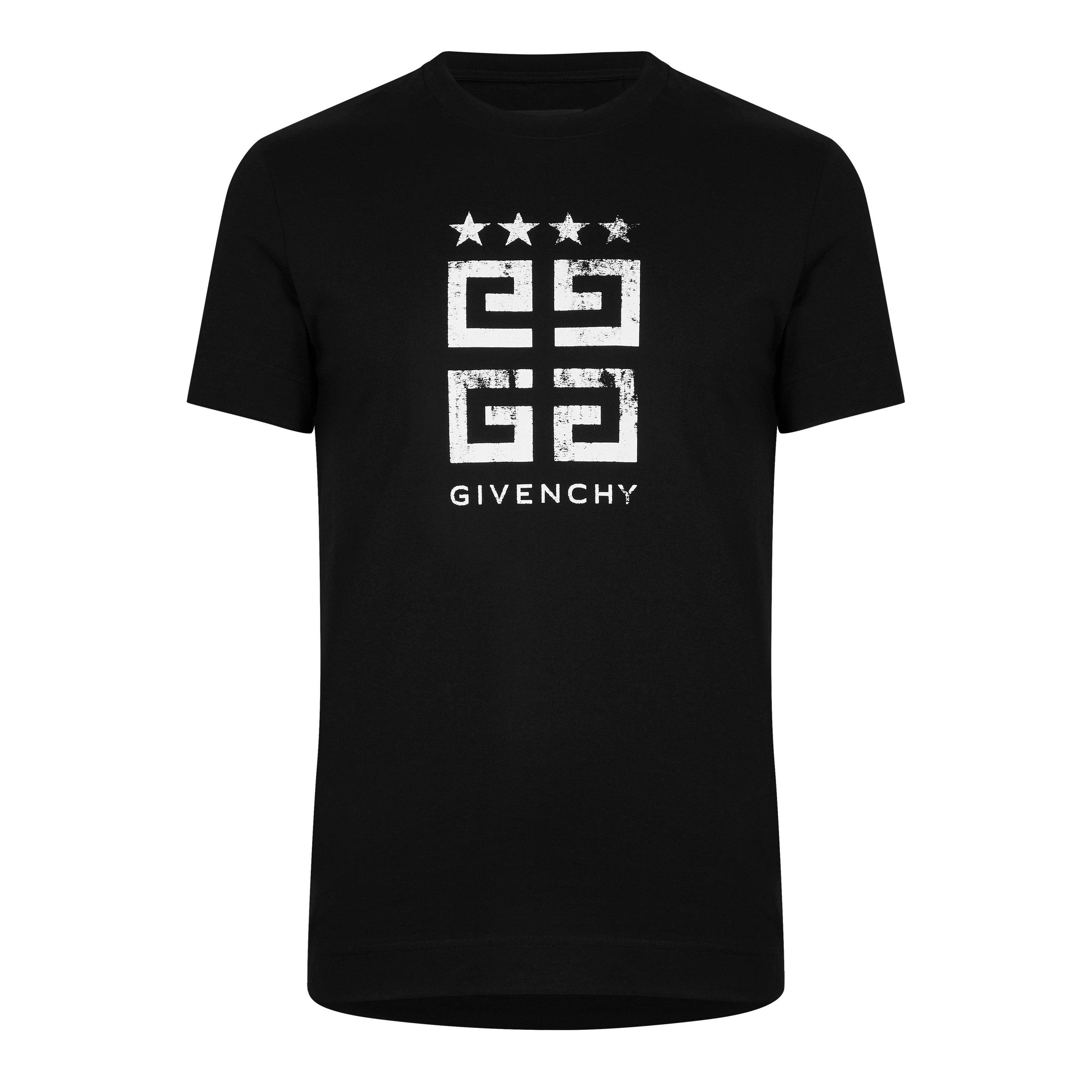 Black/White - GIVENCHY - 4g Emblem T-Shirt - 5