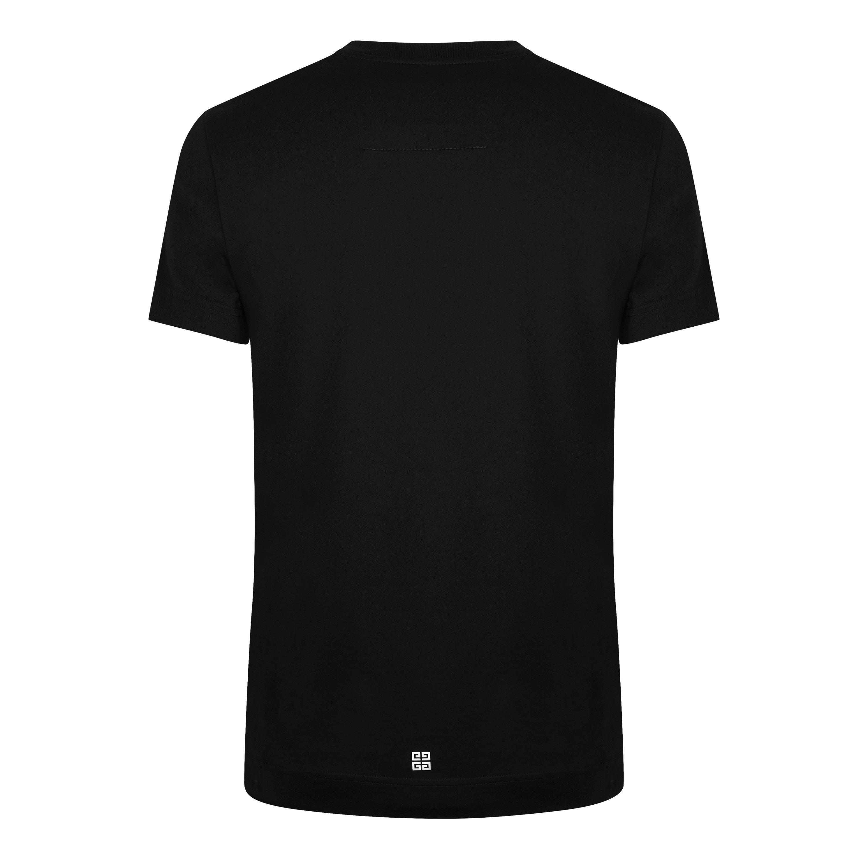 Black/White - GIVENCHY - 4g Emblem T-Shirt - 6