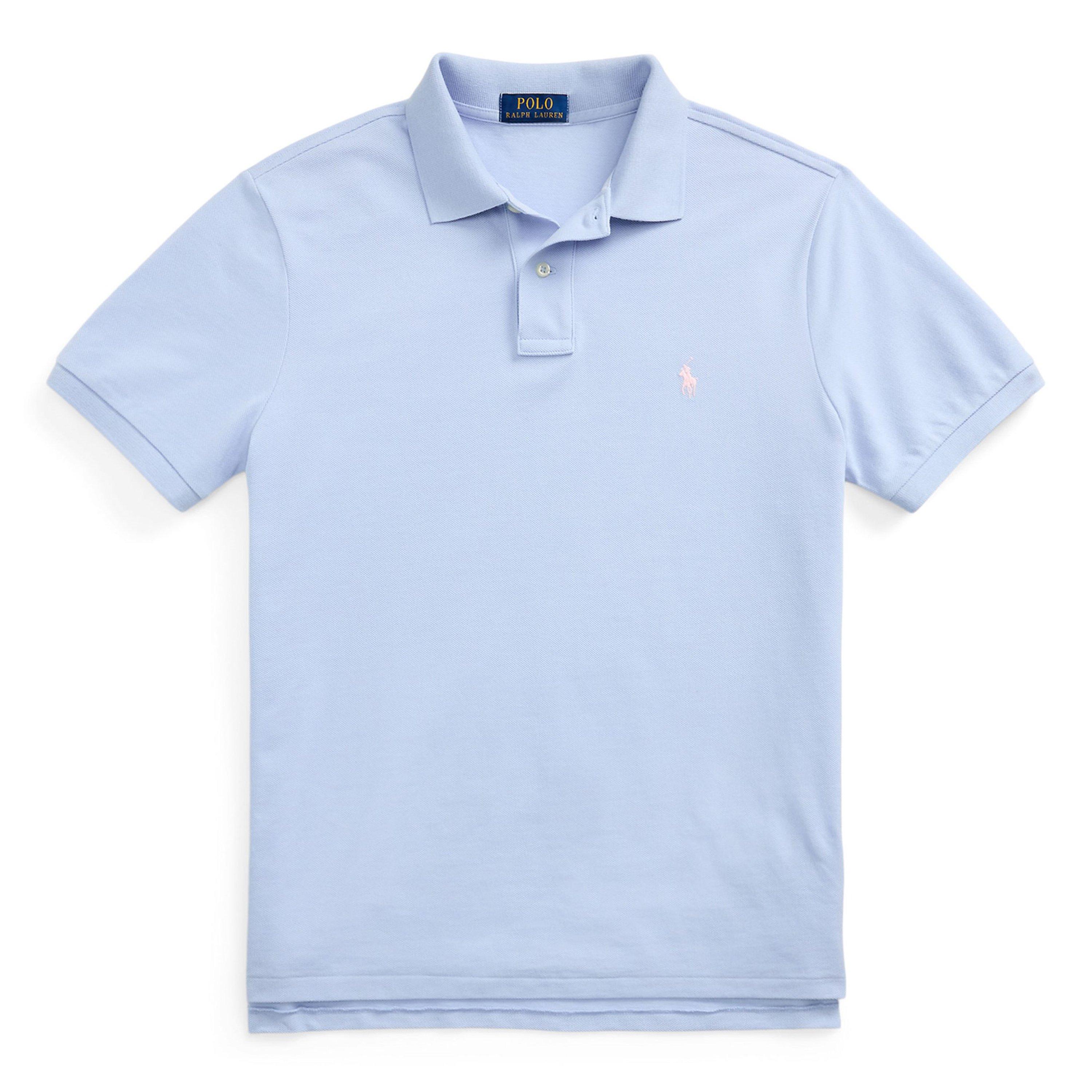 Polo Ralph Lauren Men's Custom Short Sleeve Polo Shirt - Cornflower Blue - S