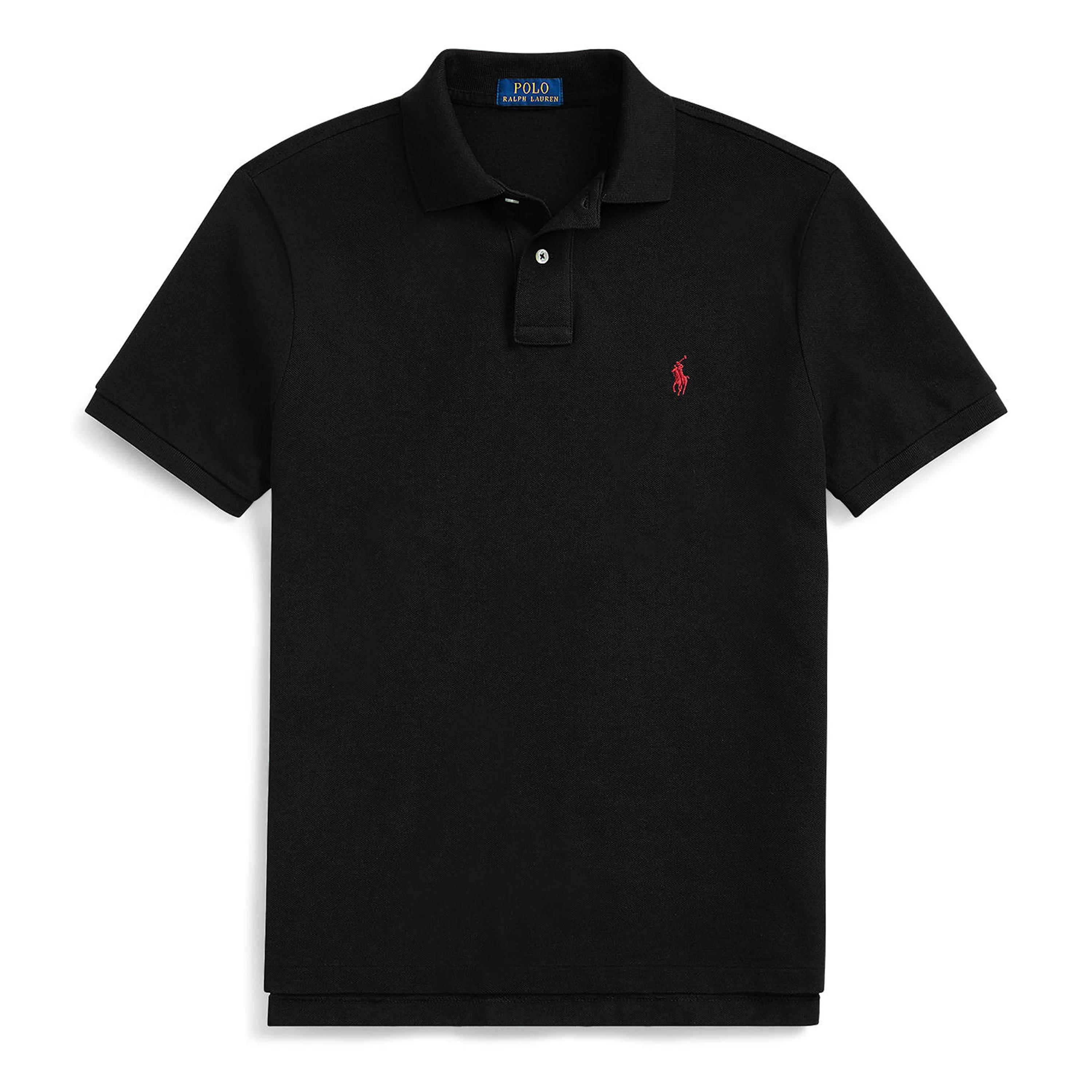 Polo Ralph Lauren Men's Polo Black Custom Short Sleeve Polo Shirt - 3XL