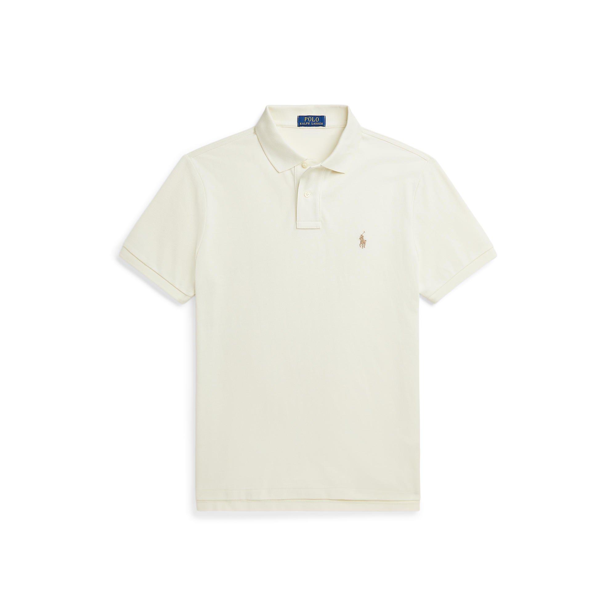 Polo Ralph Lauren Men's Parcht Cream Custom Short Sleeve Polo Shirt - 2XL