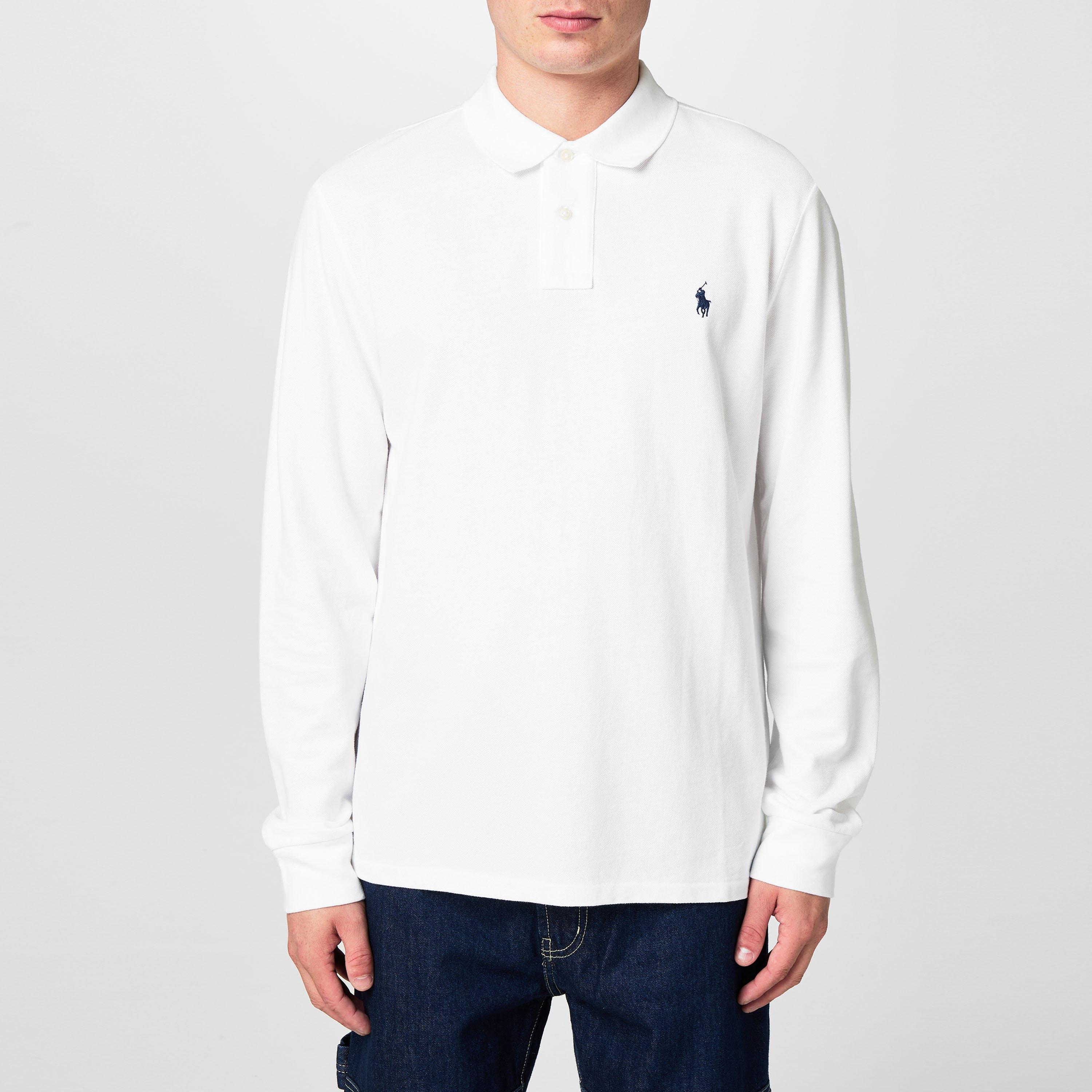 White - Polo Ralph Lauren - Men's Long Sleeve Polo Shirt - 3