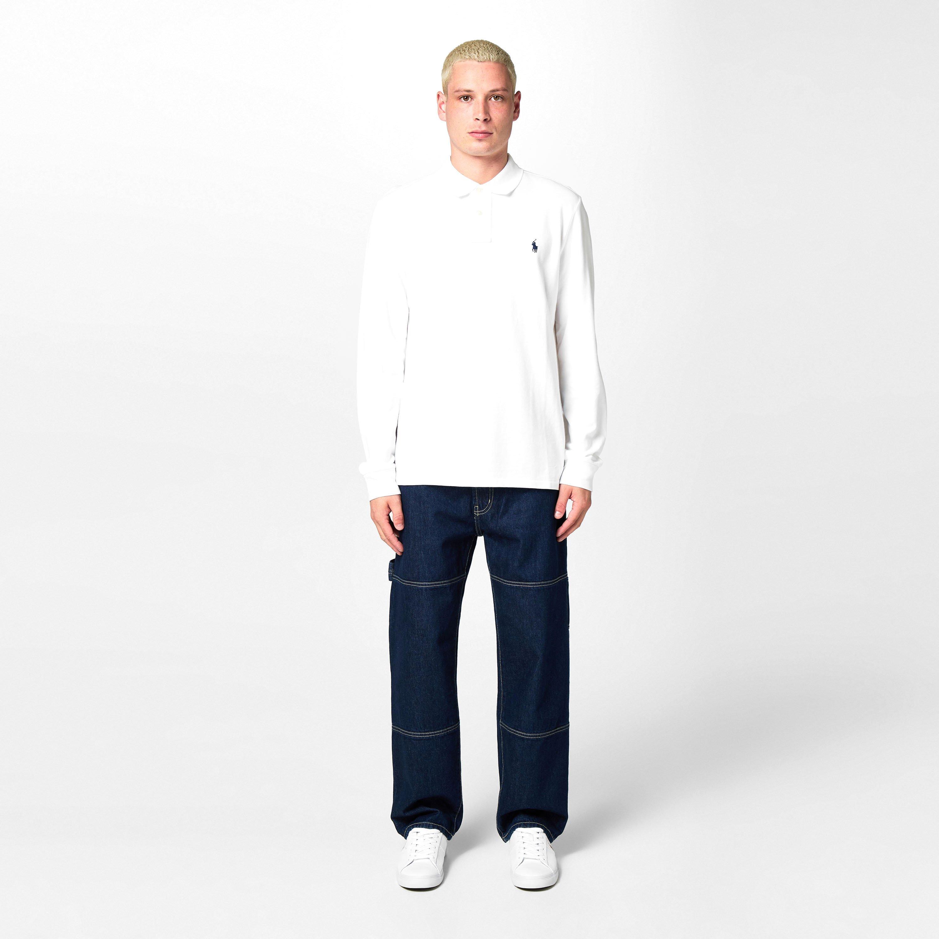 White - Polo Ralph Lauren - Men's Long Sleeve Polo Shirt - 6