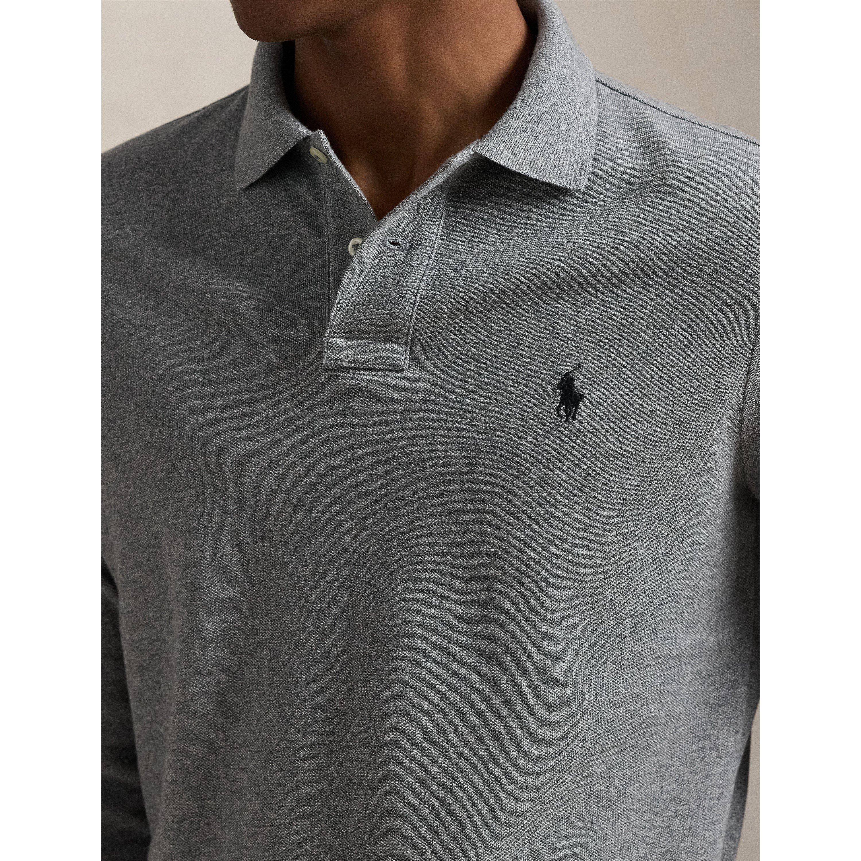 Grey - Polo Ralph Lauren - Men's Long Sleeve Polo Shirt - 5