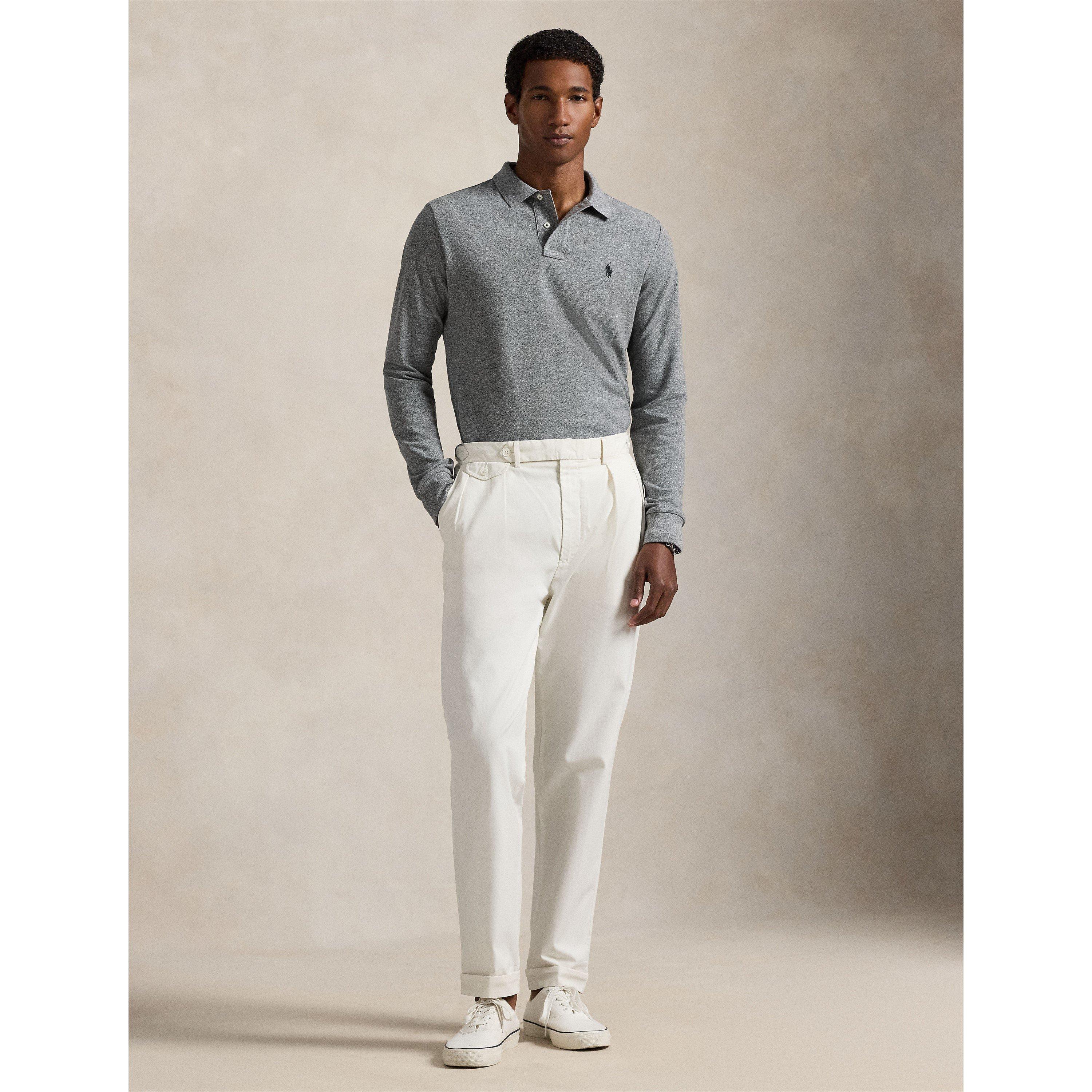 Grey - Polo Ralph Lauren - Men's Long Sleeve Polo Shirt - 6
