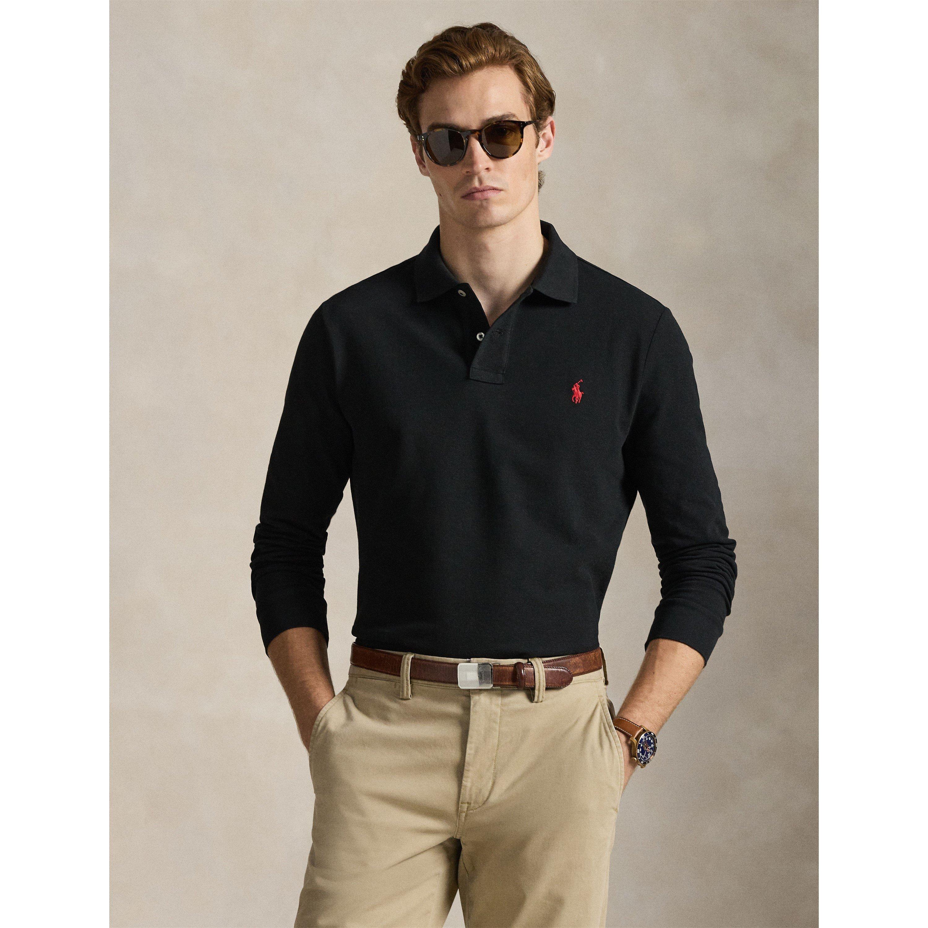 Black - Polo Ralph Lauren - Men's Long Sleeve Polo Shirt - 2