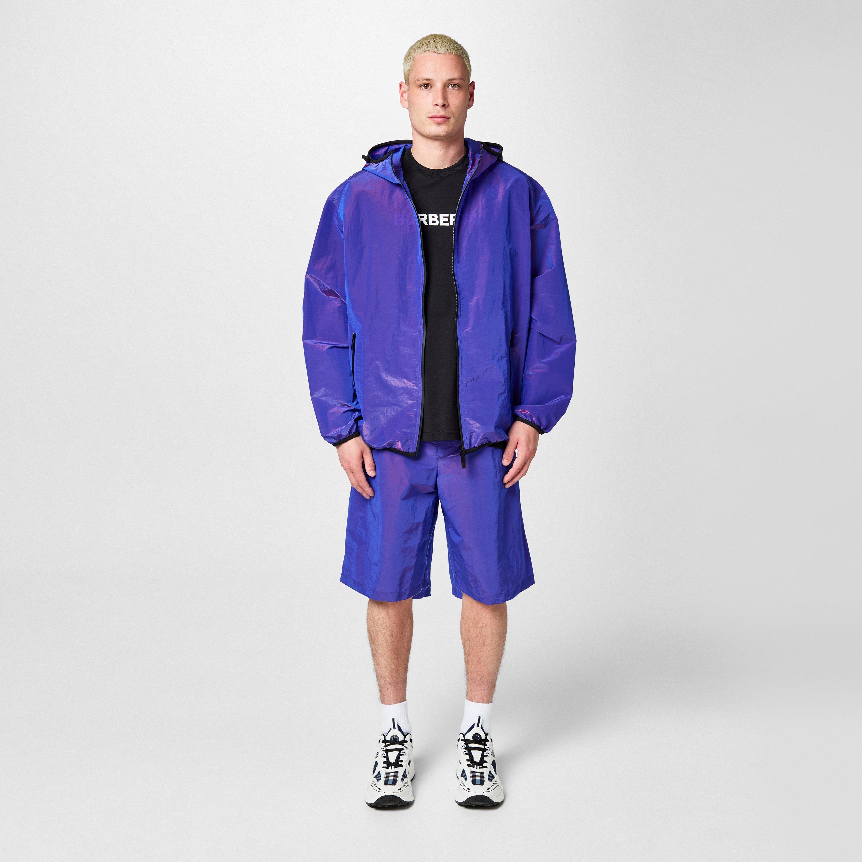 Volt - Burberry - Men's Lightweight Nylon Long Sleeve Hooded Oversized Fit Windbreaker - 4