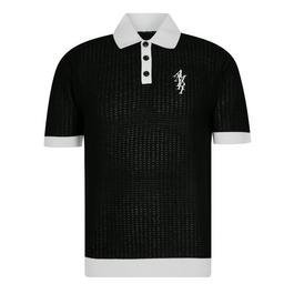 Amiri Waffle Stitch Polo Shirt