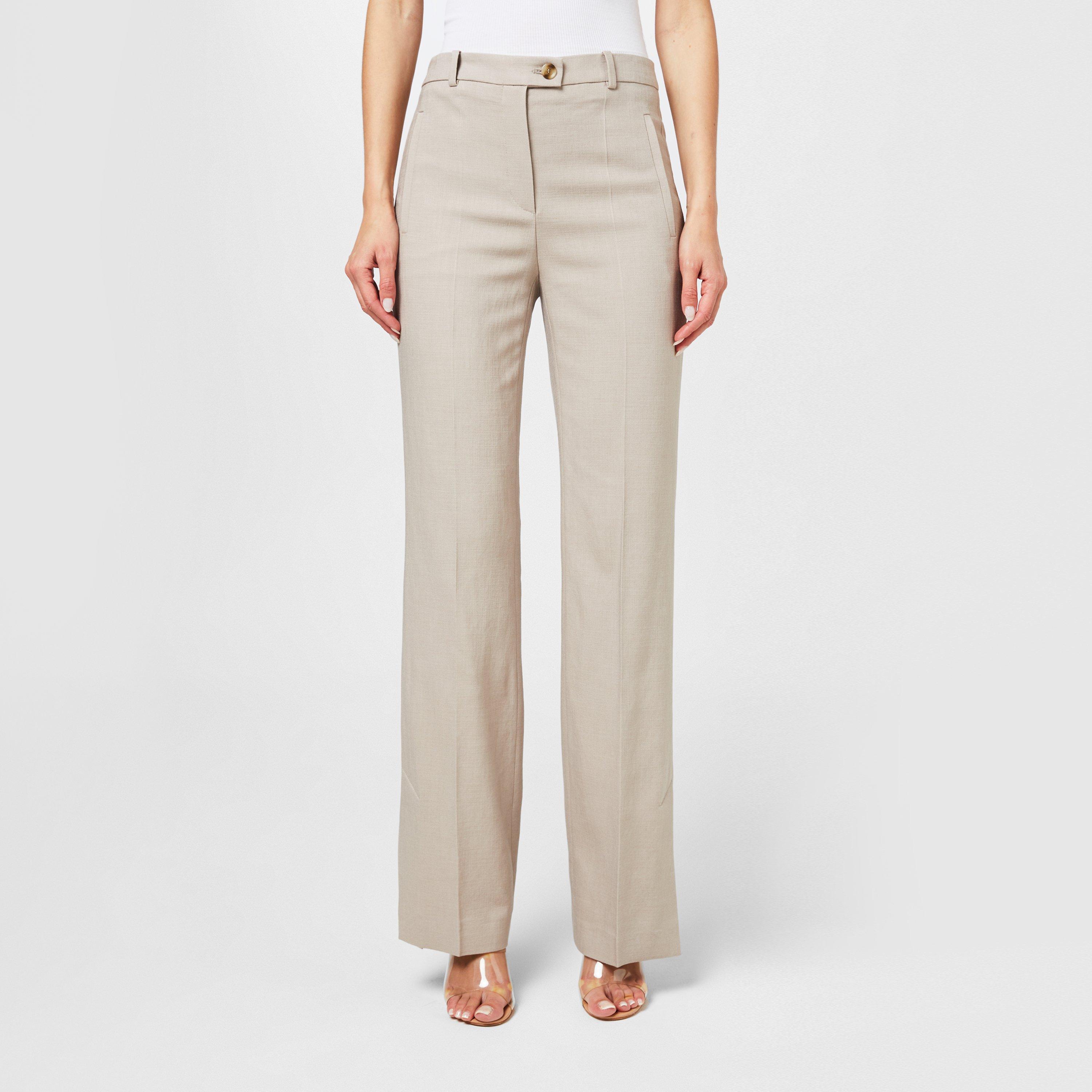 Open Beige 298 - Boss - Women's Terela Straight Trousers - 1