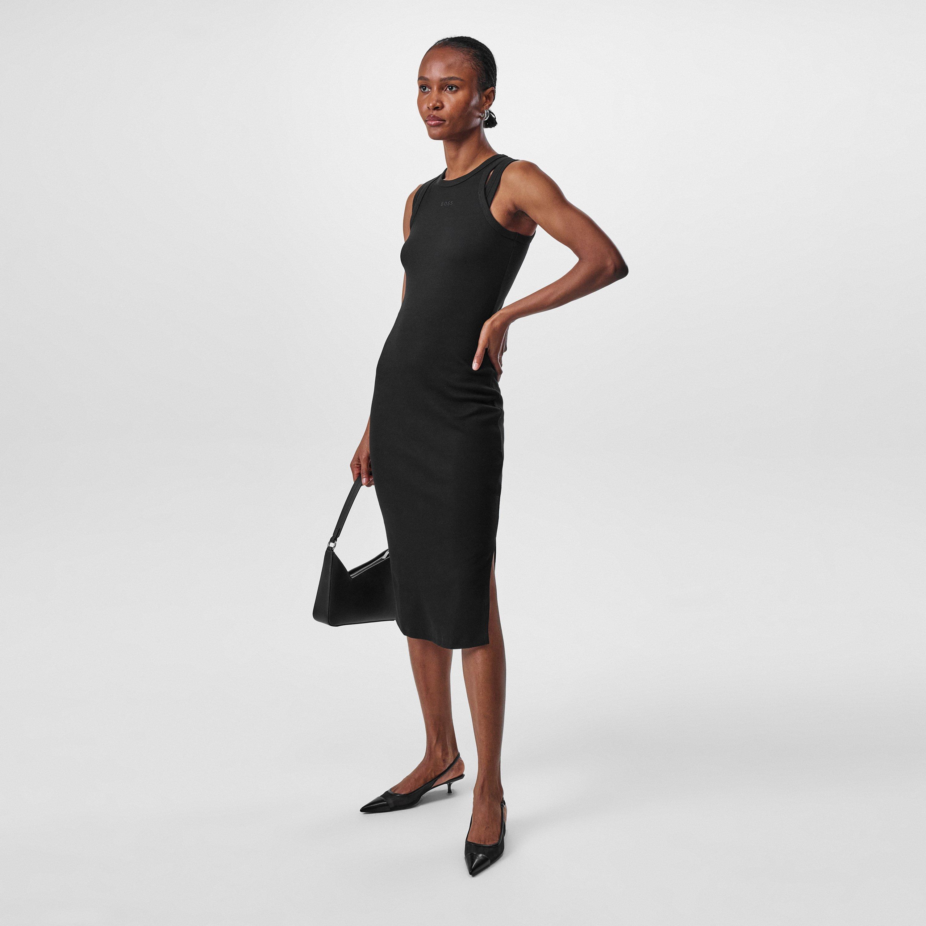 Black 001 - Boss - Women's Eliam Dress, Effortless Elegance - 6