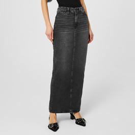 Good American Denim Maxi Skirt