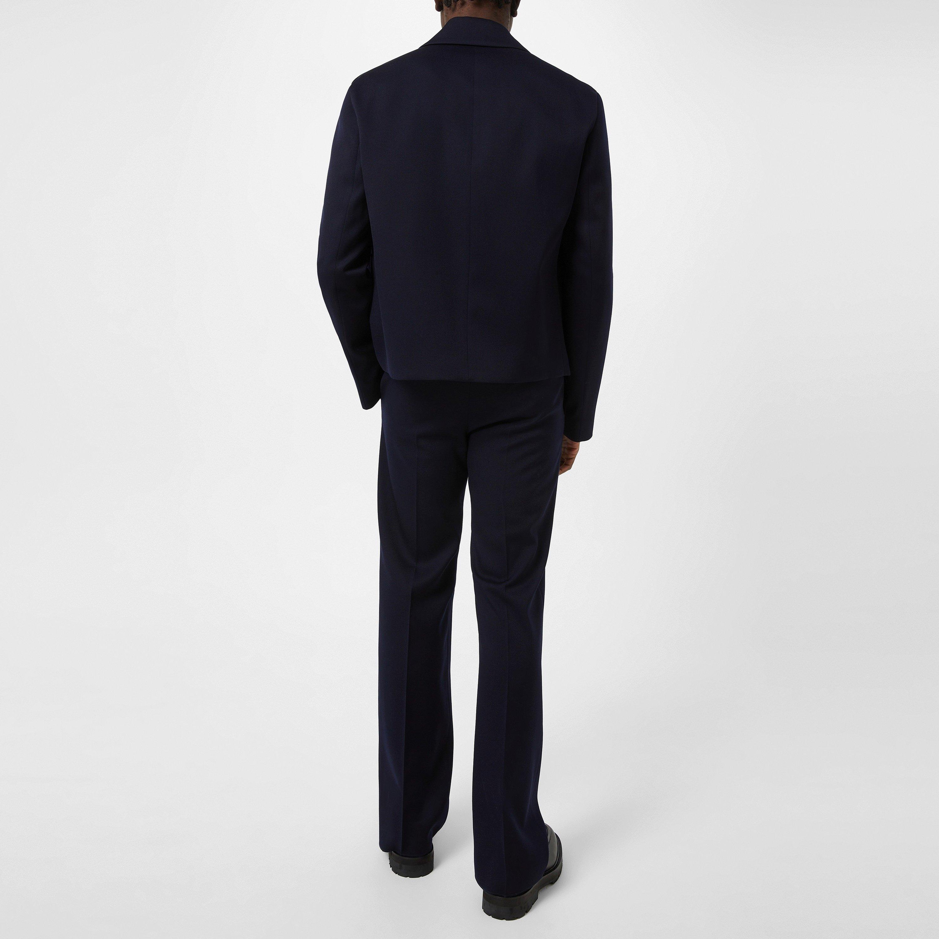 Methylene - Lanvin - Men's Cropped Single Breasted Wool Long Sleeve Coach Jacket - 3