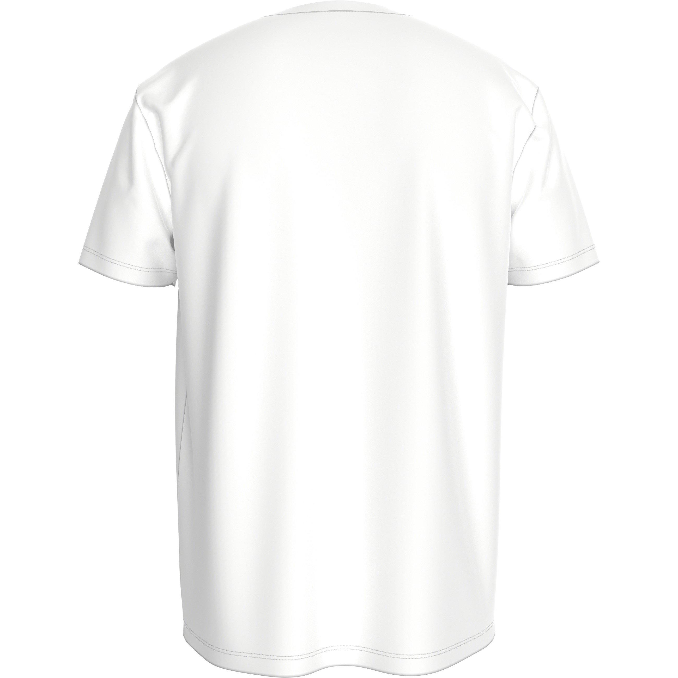 Weiß/Marineblau - Tommy Hilfiger - Cotton Panel T-Shirt - 3