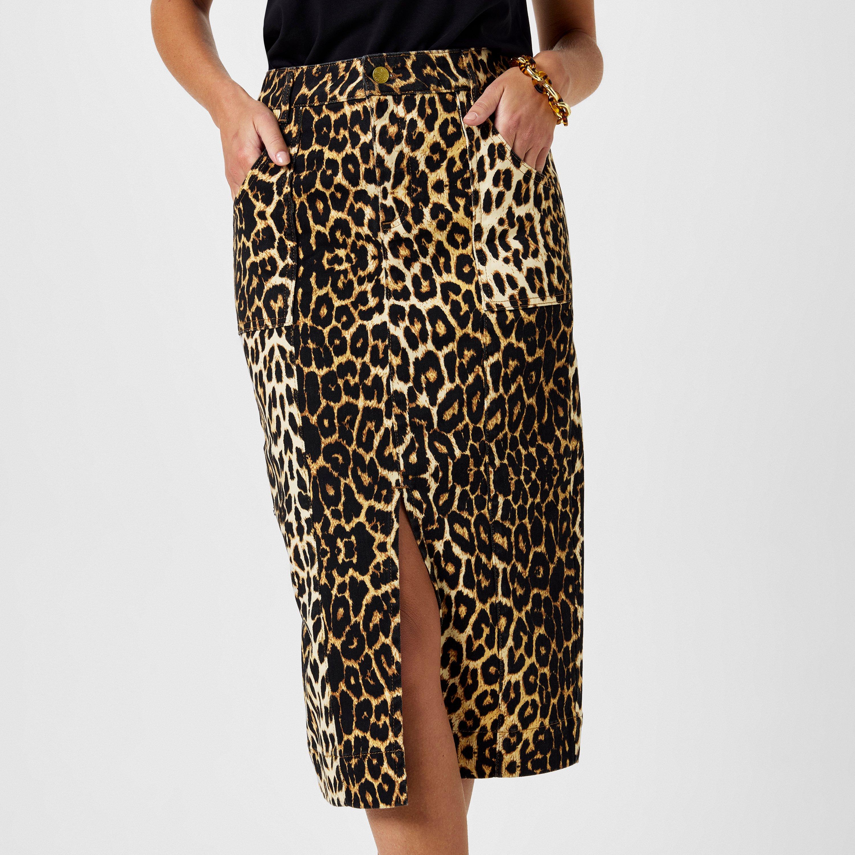 Leopardo - Biba - Biba Denim Midi Skirt - 3