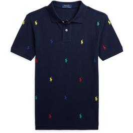 Polo Ralph Lauren Embroidered-Logo Piqué Polo Shirt Juniors