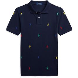 Polo Ralph Lauren Embroidered Logo Piqué Polo Shirt Juniors