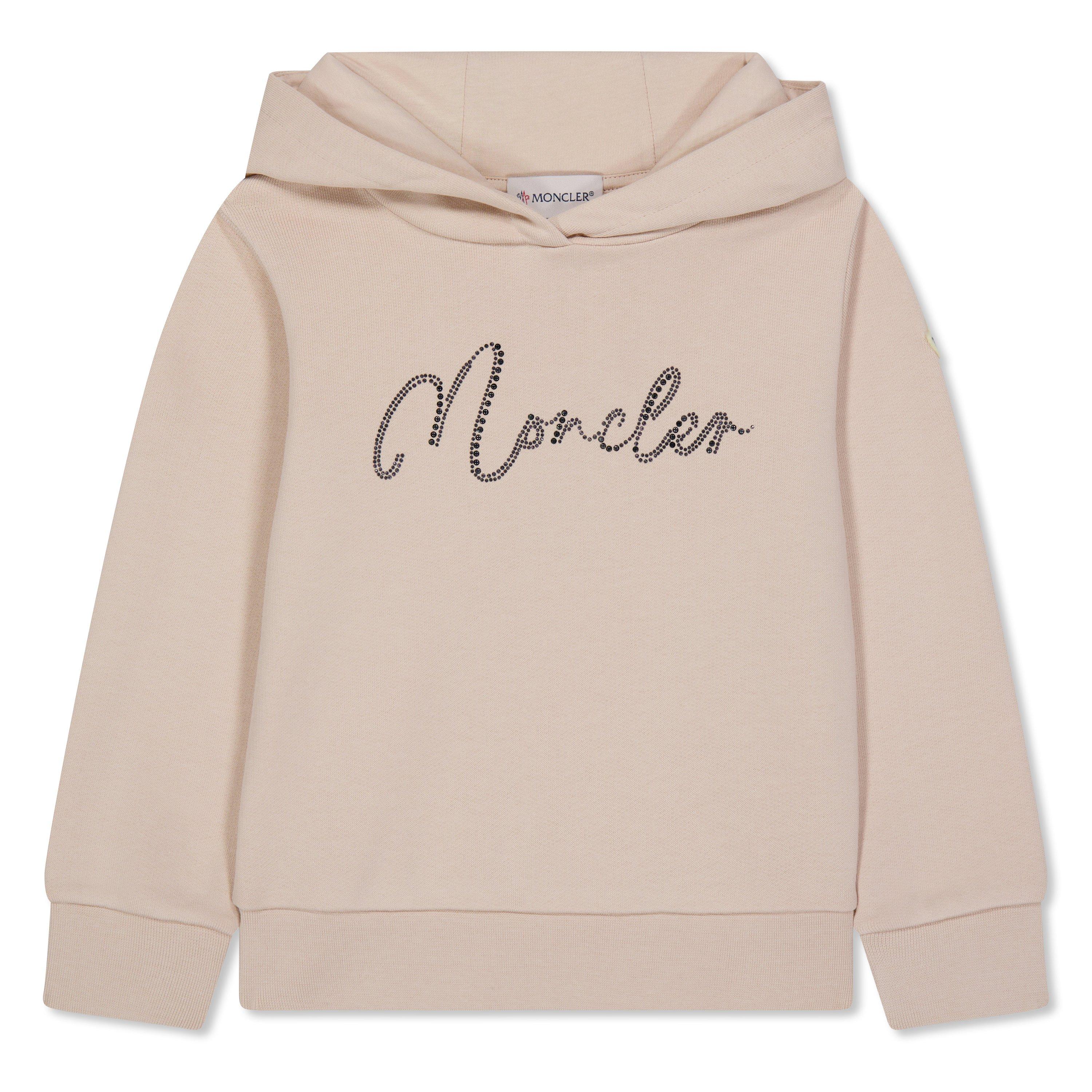 Moncler Logo Hoodie Juniors - Beige 51N - Size 10Y
