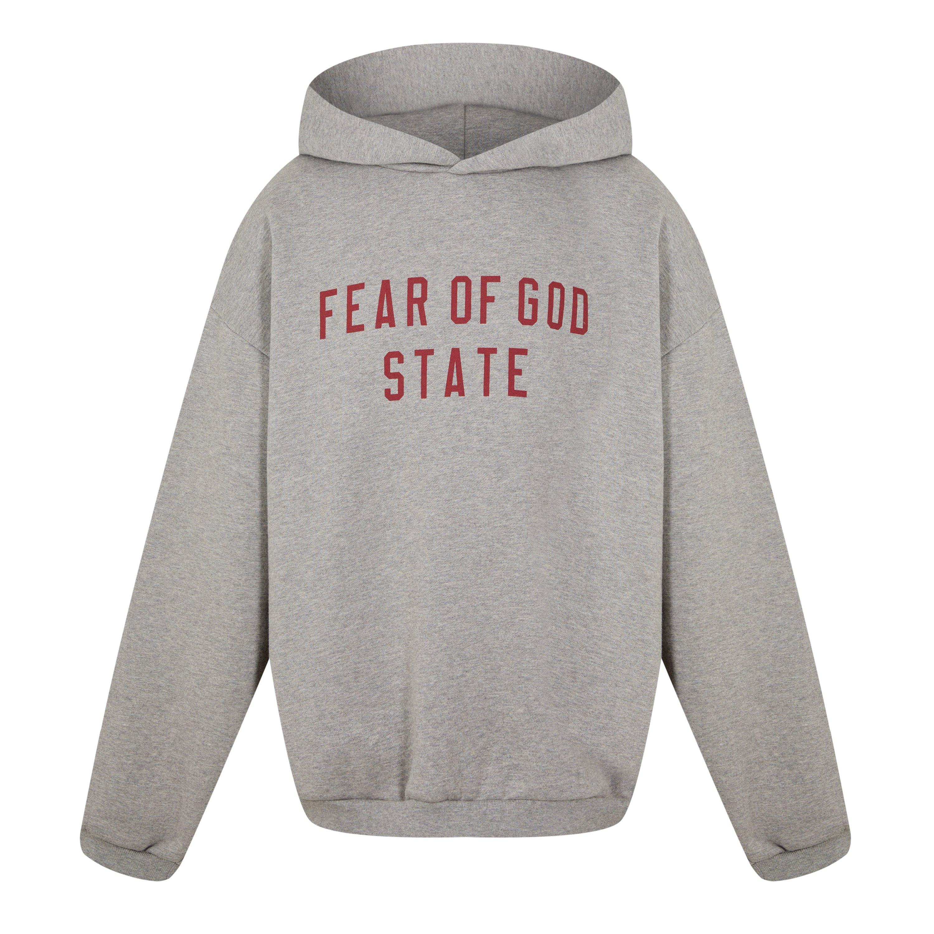 Fear Of God Essentials Fleece Hoodie Junior - Dark Heather - Size 8Y