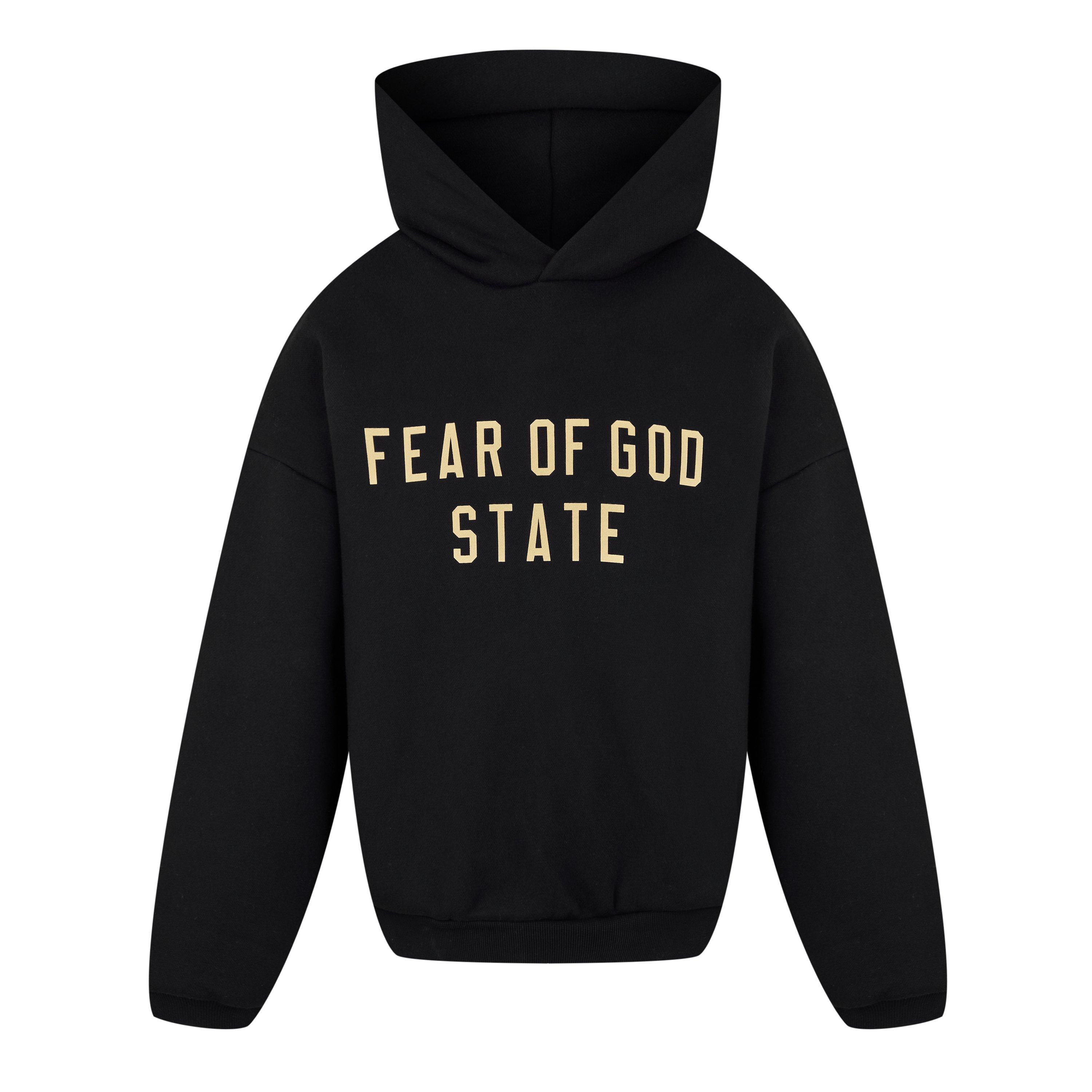 Black - Fear Of God Essentials - Fleece Hoodie Junior - 1