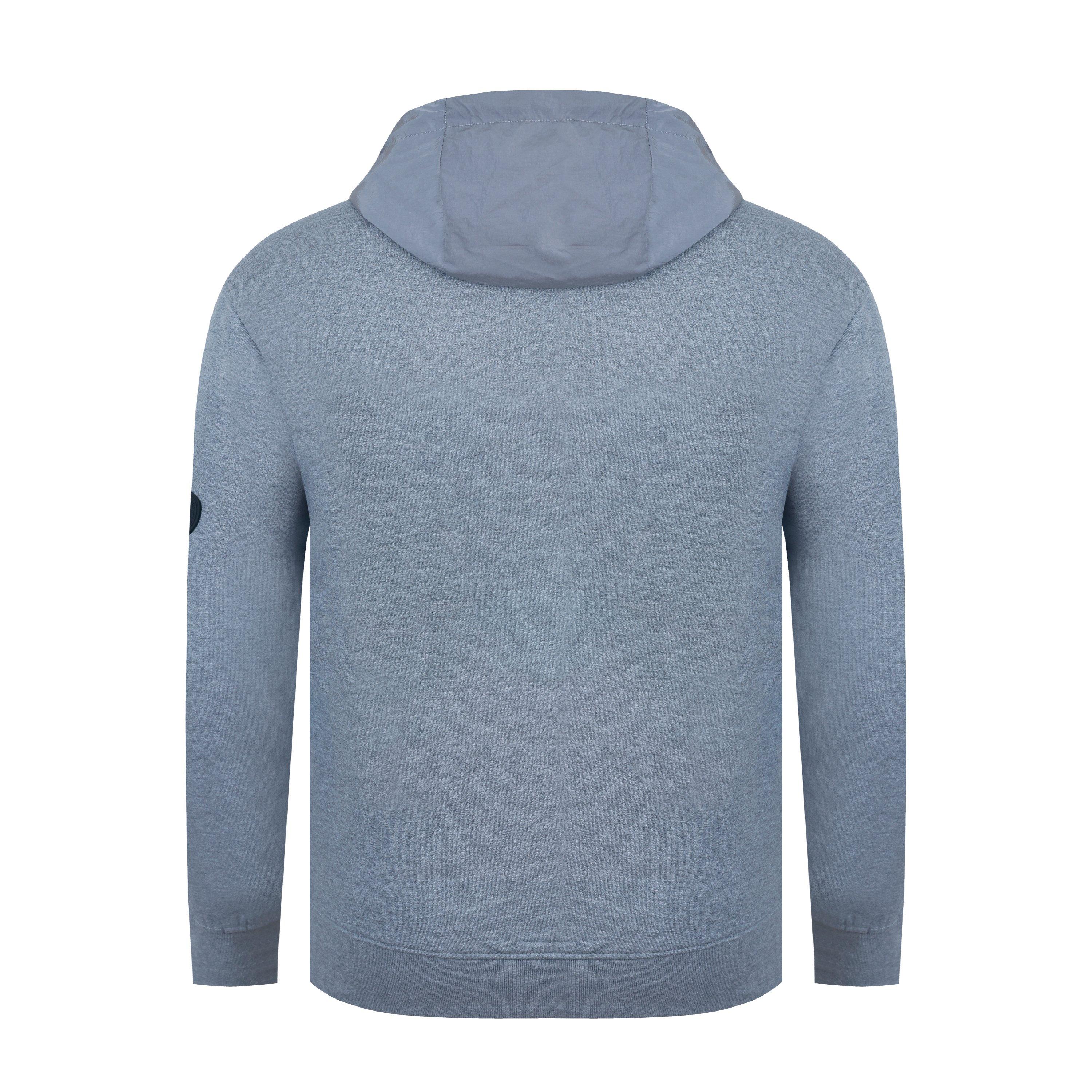 Grey Marl - Firetrap - Hybrid Hoodie - 5