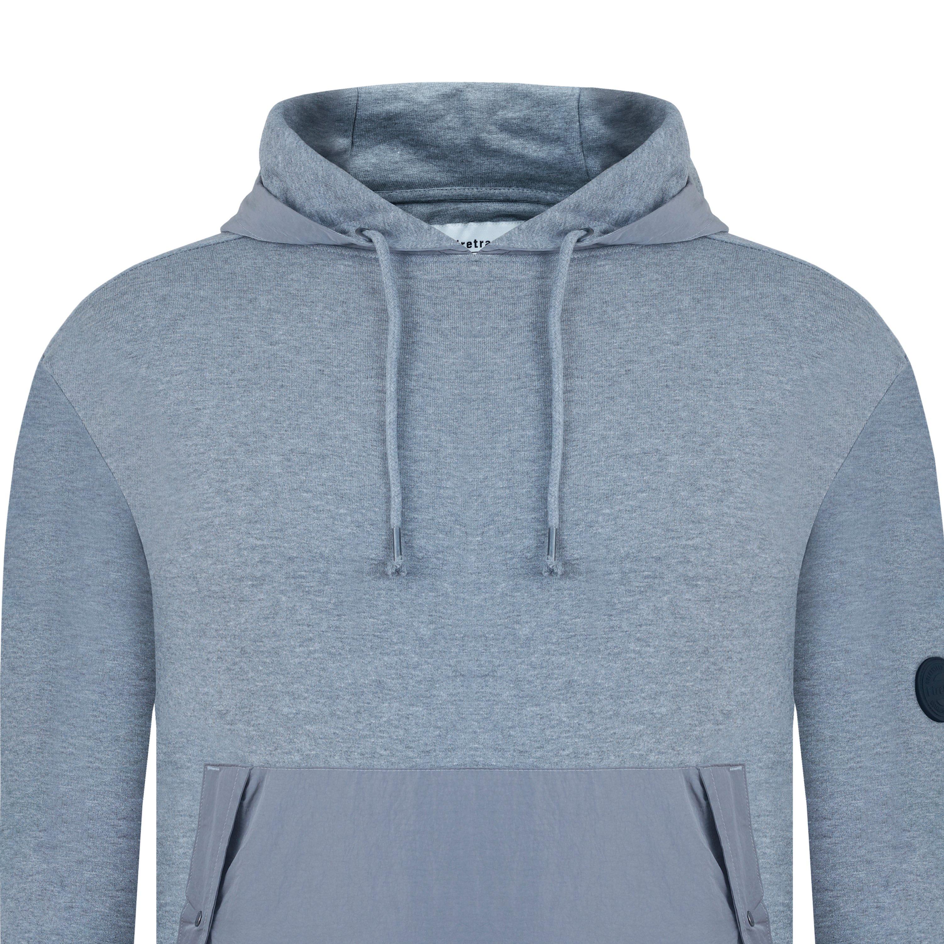 Grey Marl - Firetrap - Hybrid Hoodie - 6