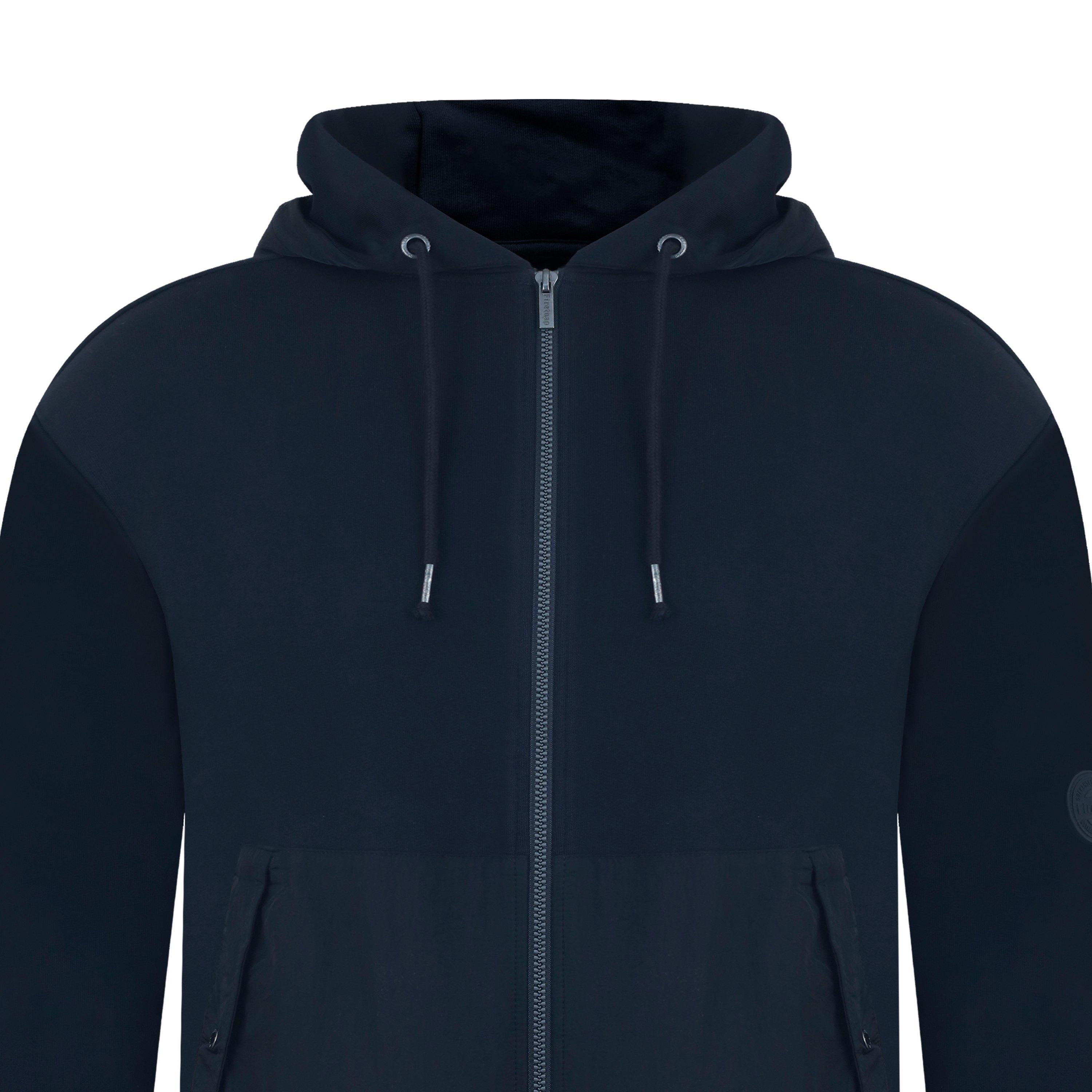 Black - Firetrap - Hybrid Full-Zip Hoodie - 3
