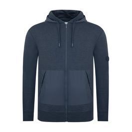 Firetrap Hybrid Full Zip Hoodie Mens