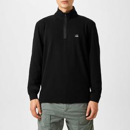 CP Company Long Sleeve quarter Zip Polo Shirt