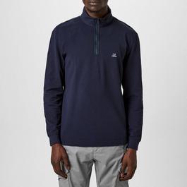 CP Company Long SleevequarterZip Polo Shirt