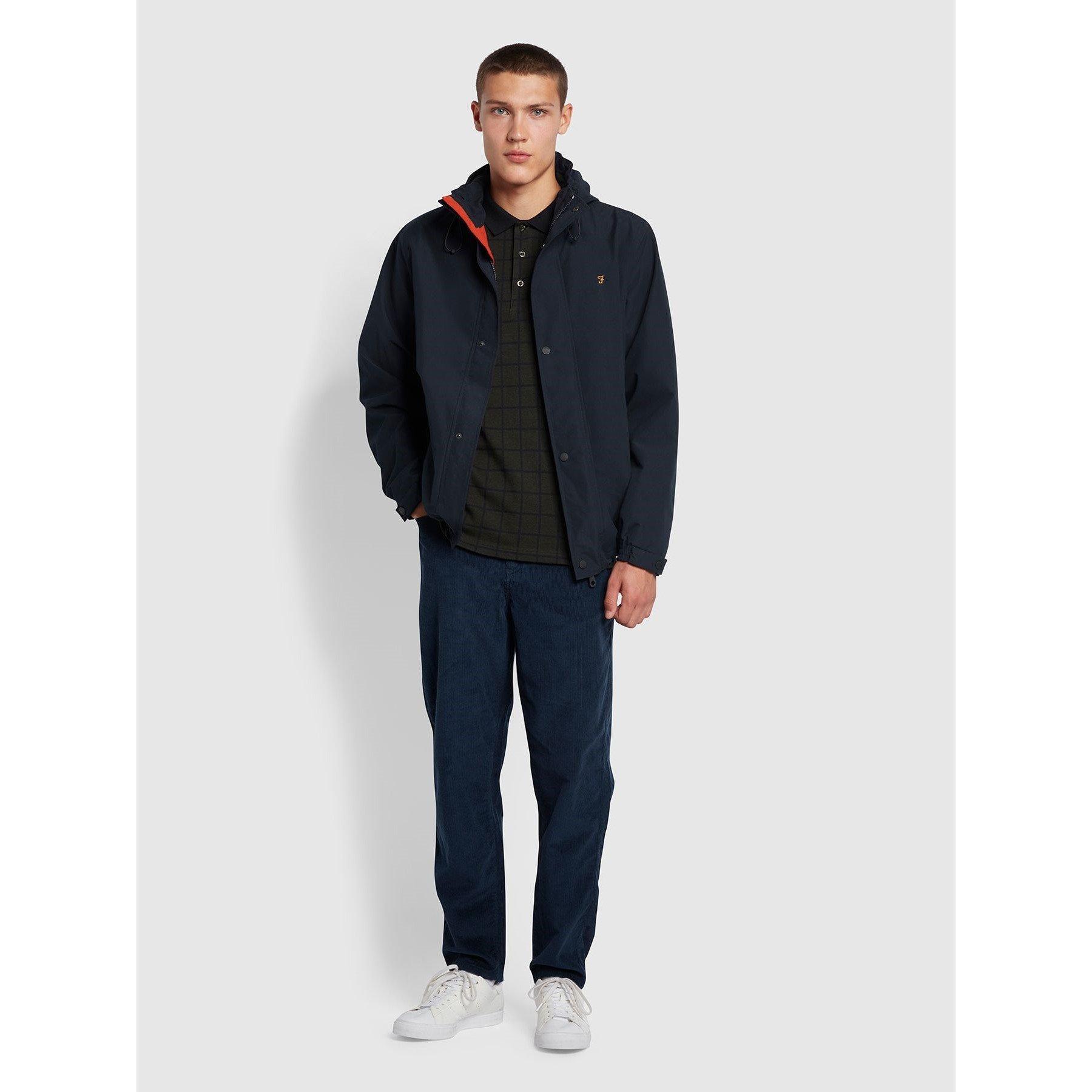 True Navy - Farah - Men's Lined Hooded Full-Zip Fleece - 2