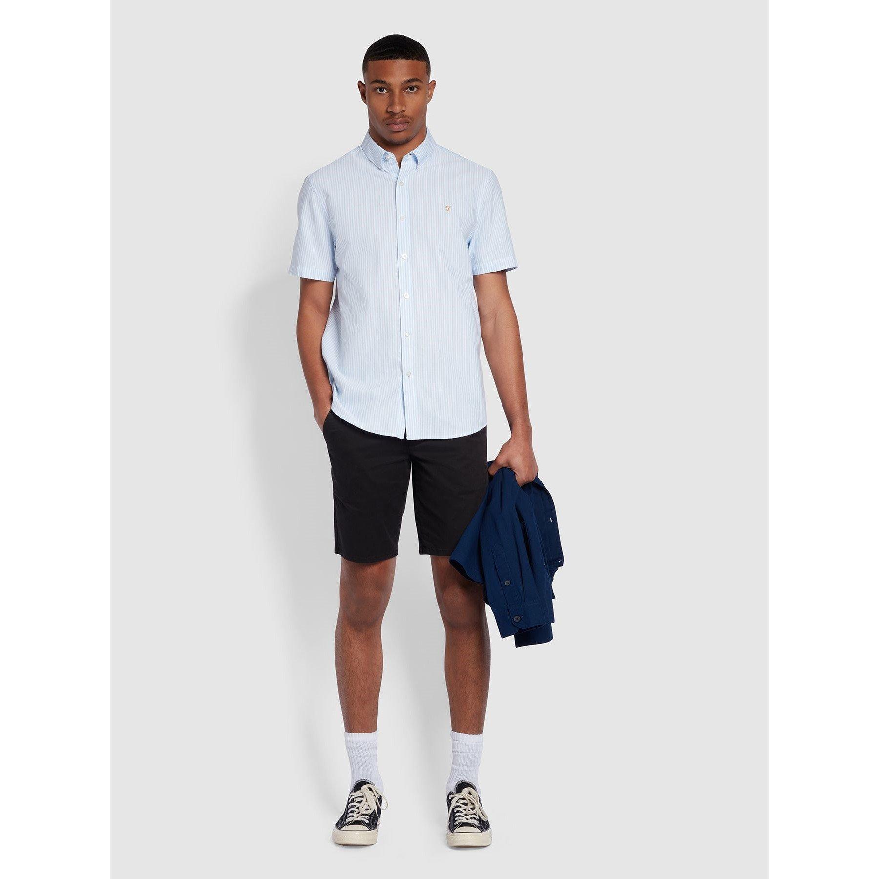 Cielo Azzurro - Farah - Men's Short-Sleeve Plain Shirt - 2