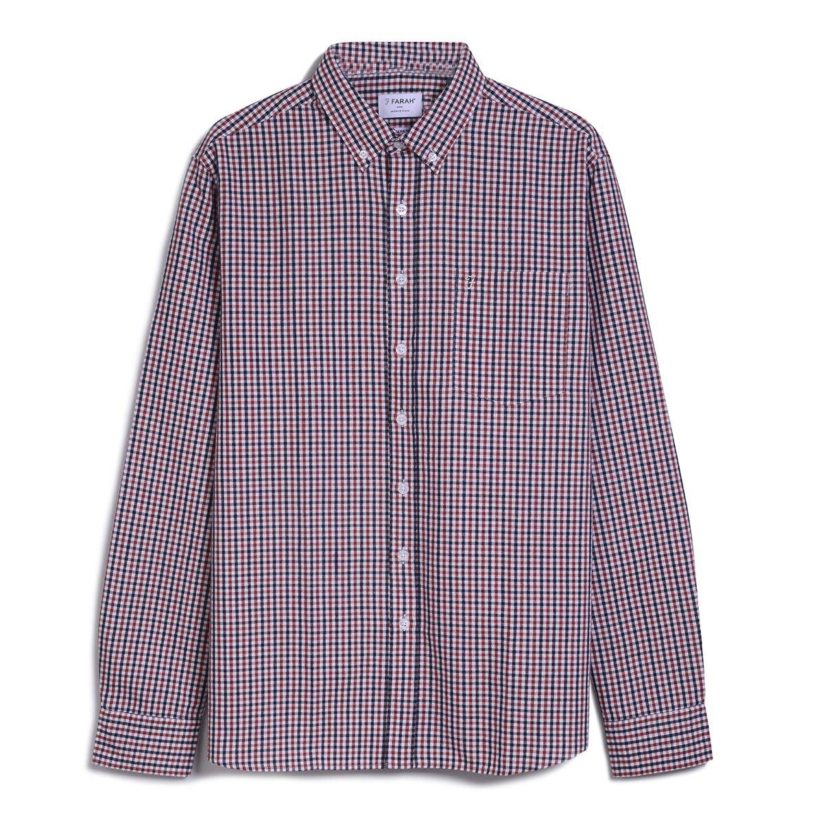 Farah | Foxton Check Sn99 | Oxford Shirt - Long Sleeve | USC