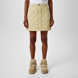 Burberry Quilted Mini Skirt