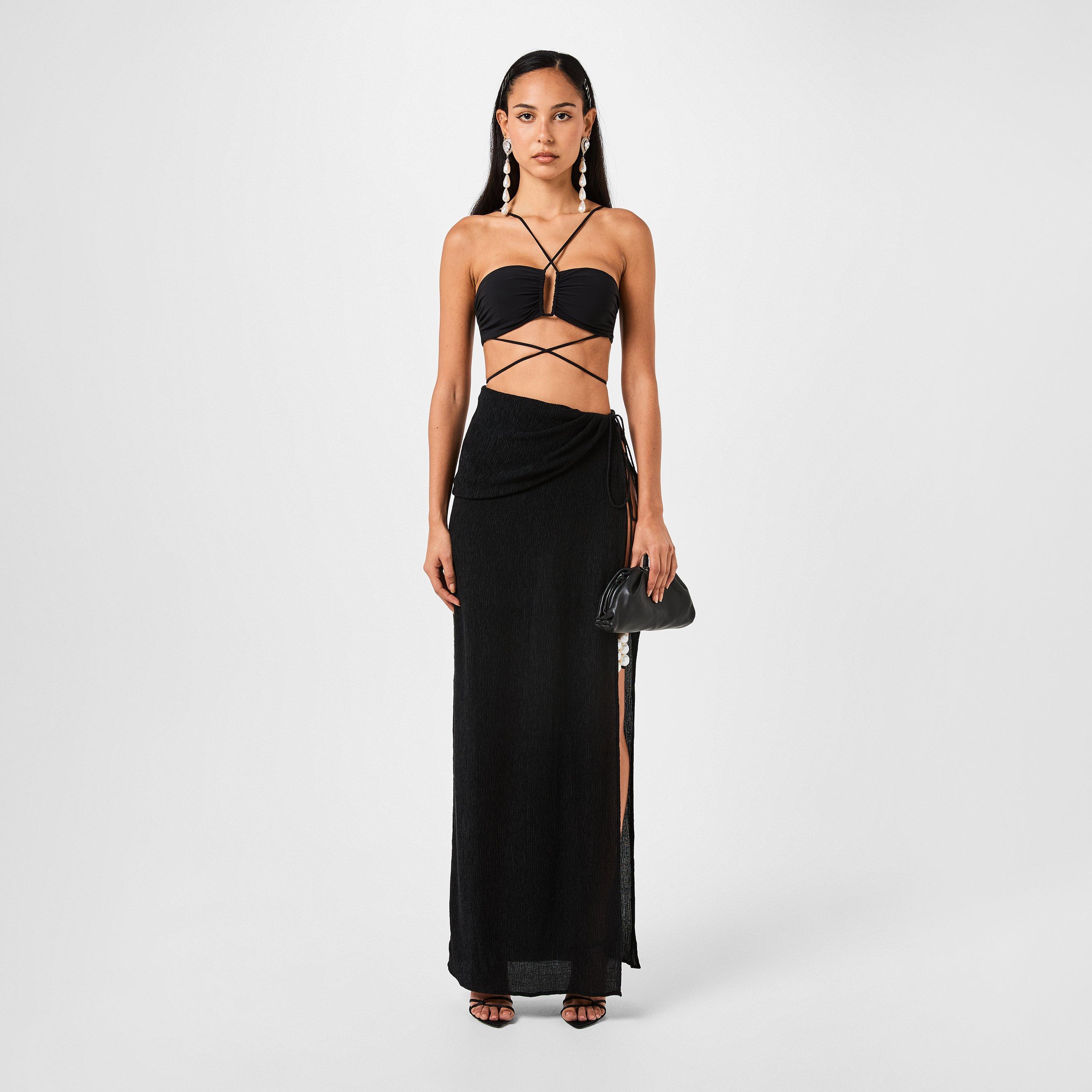 Black - Magda Butrym - Women's Beach Maxi Skirt - 6