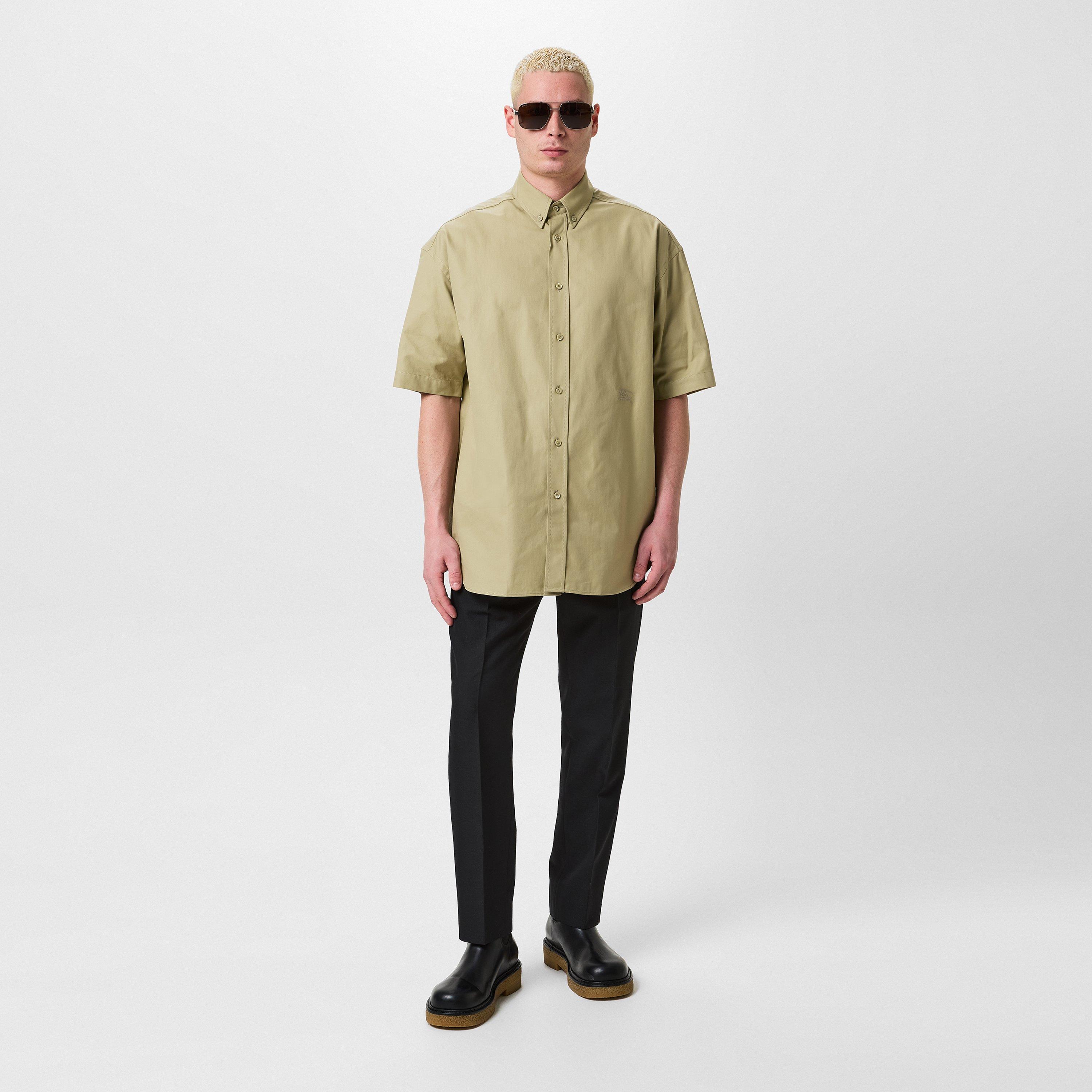 Hunter B7311 - Burberry - Logo Poplin Short Sleeve Shirt - 4