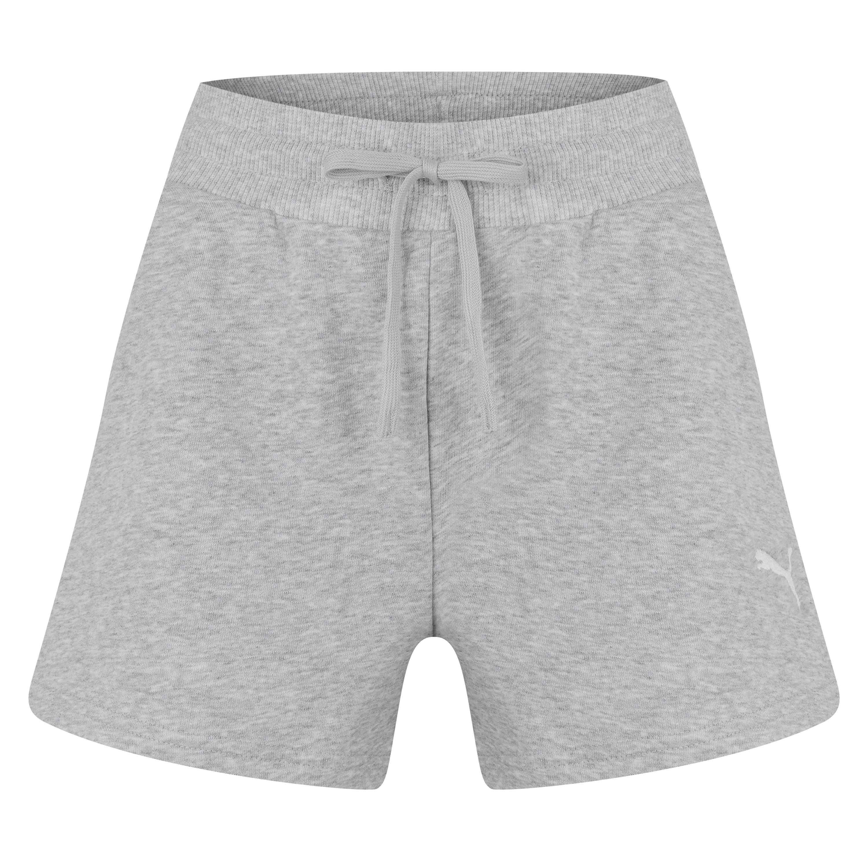 Puma Women's Fleece Jogger Shorts - Grey - 10 (S)