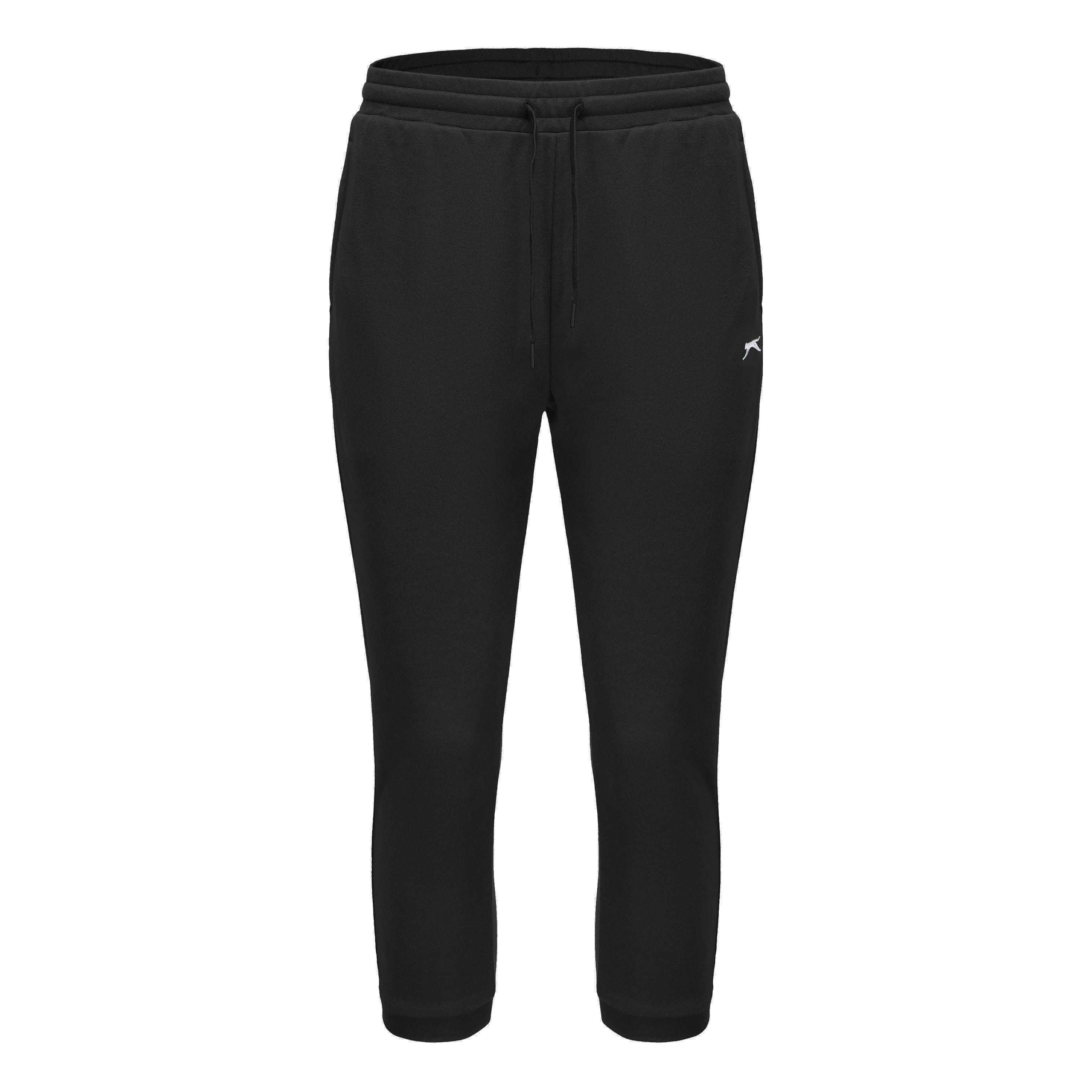 Slazenger Women's Leisure Three Quarter Interlock Jogging Bottoms - Black - 8 (36)