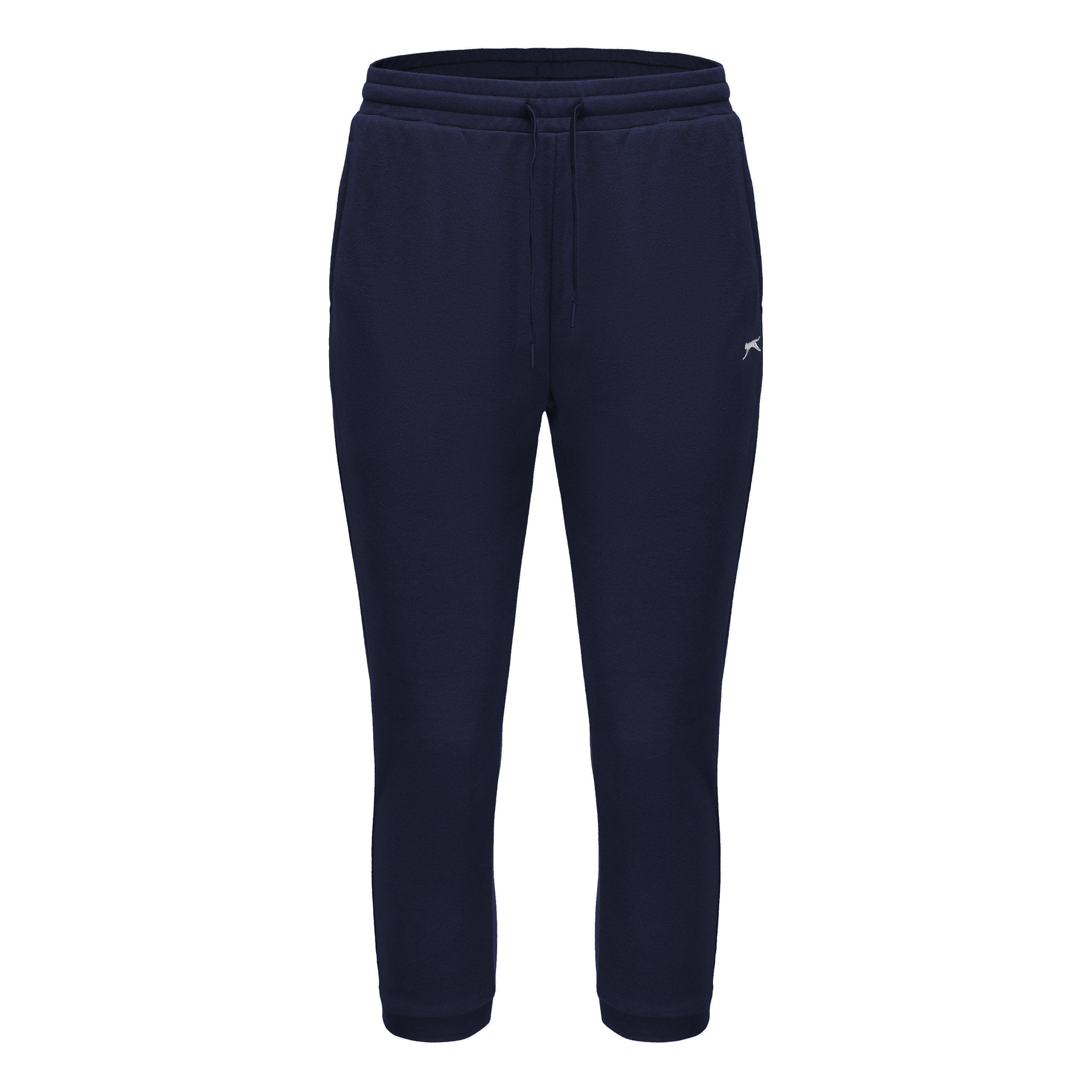 Slazenger Women's Leisure Three Quarter Interlock Jogging Bottoms - Navy - 16 (44)