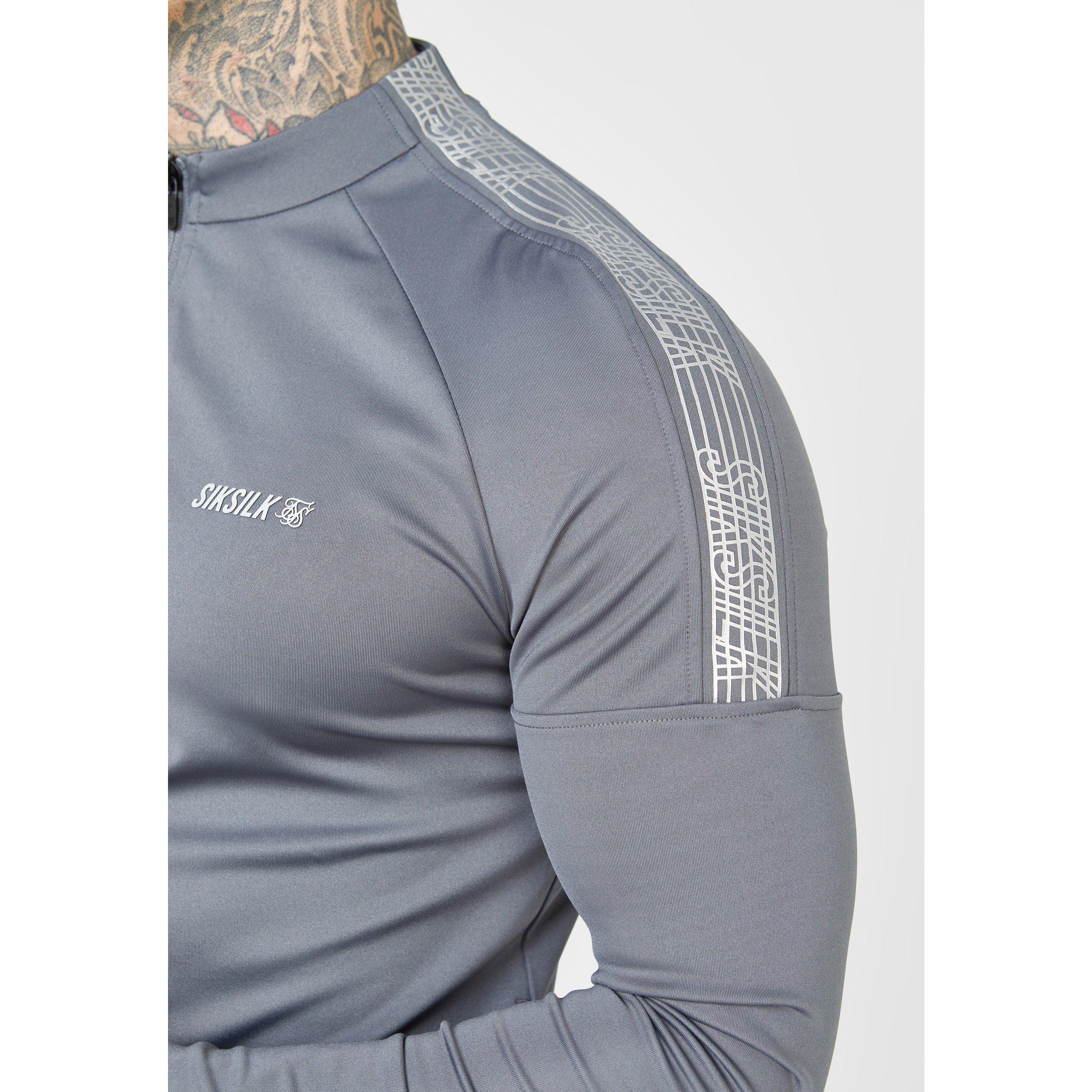 Grau - SikSilk - Zip Track Jacket Mens - 2