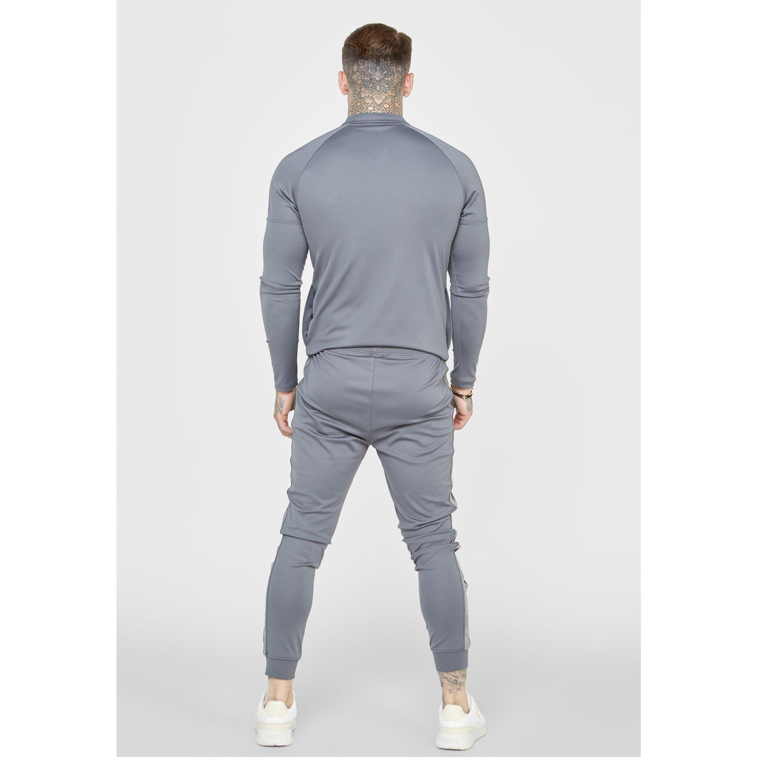 Grau - SikSilk - Zip Track Jacket Mens - 5