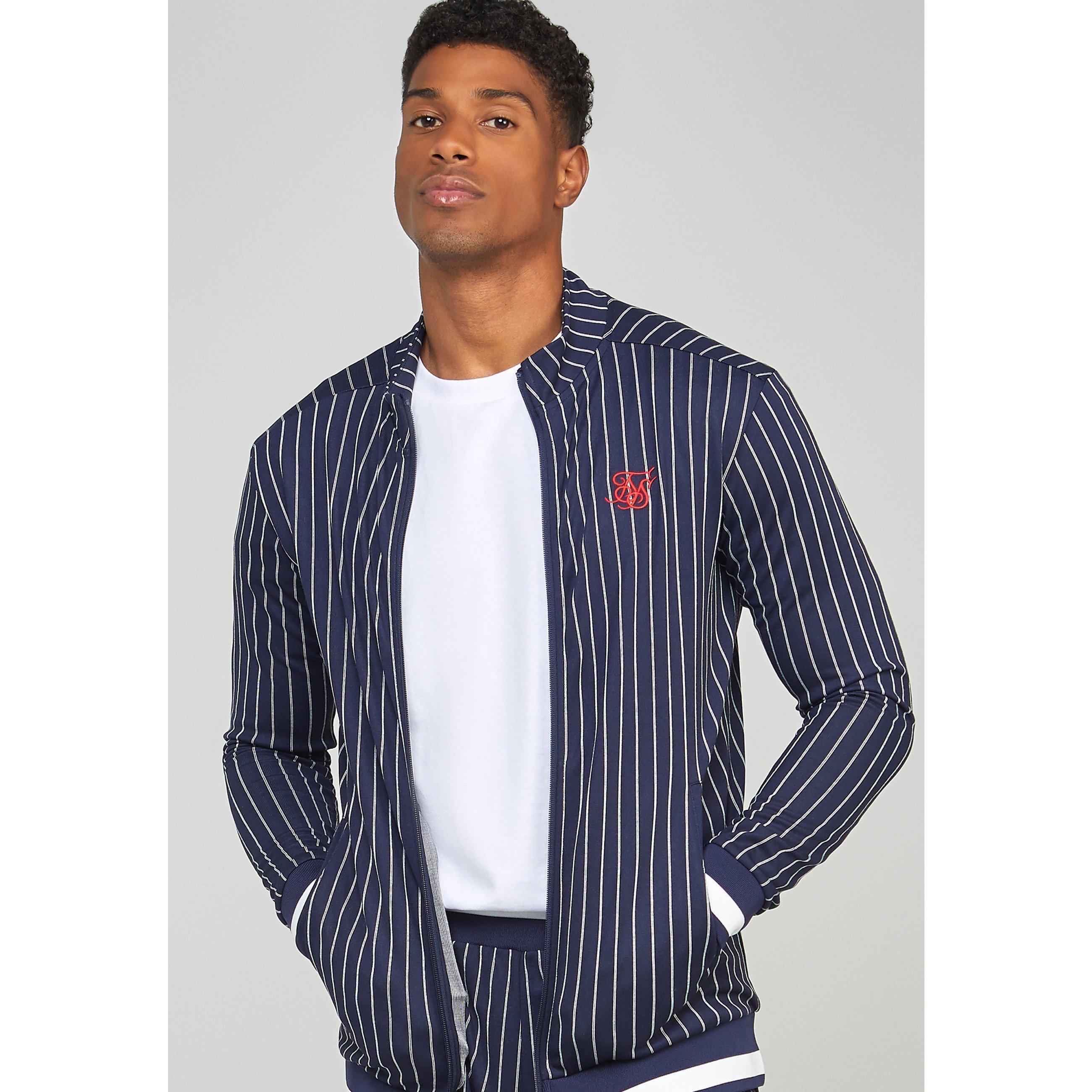 Azul marino - SikSilk - Men's Pins Tracksuit Top - 1