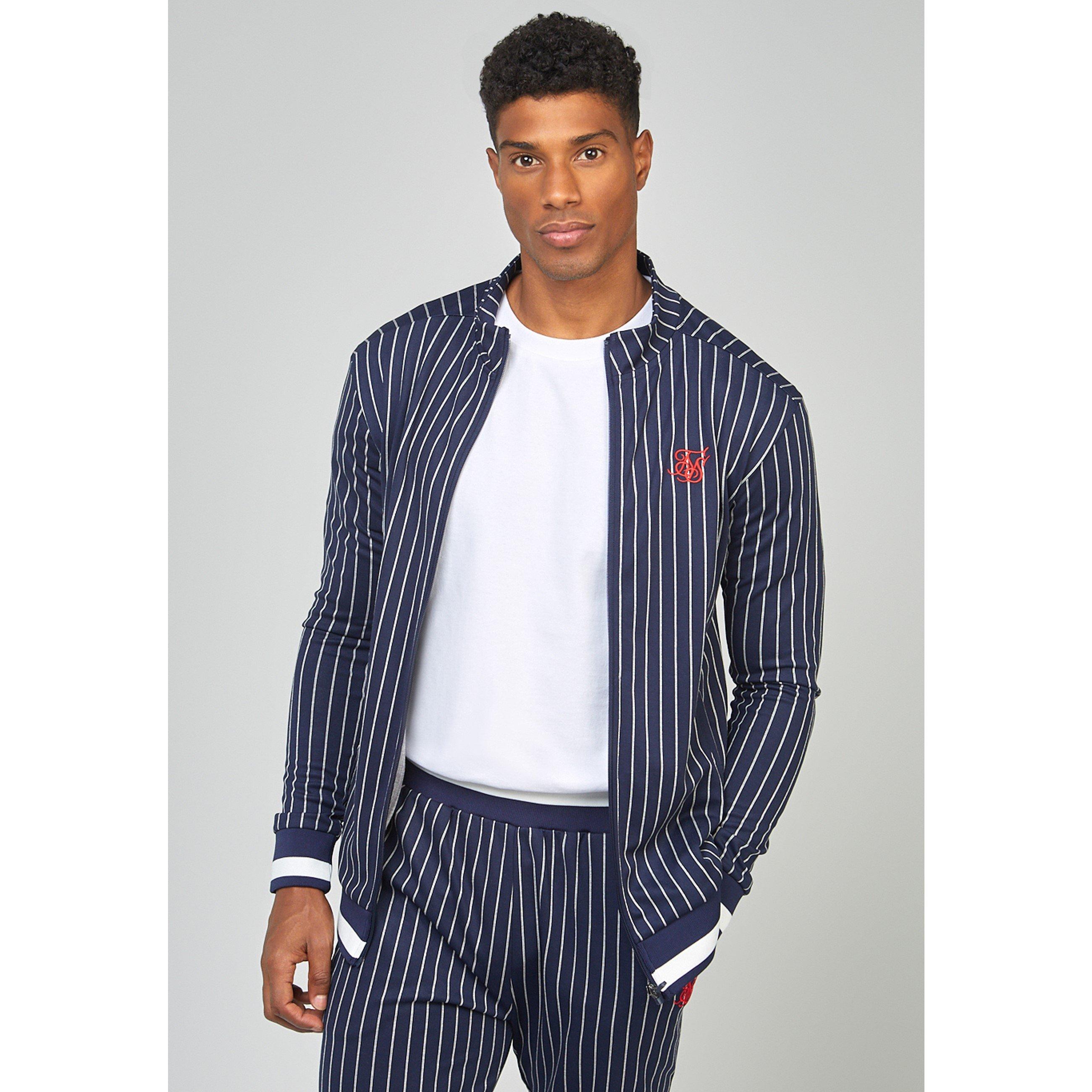 Blu navy - SikSilk - Pins Tracksuit Top - 4